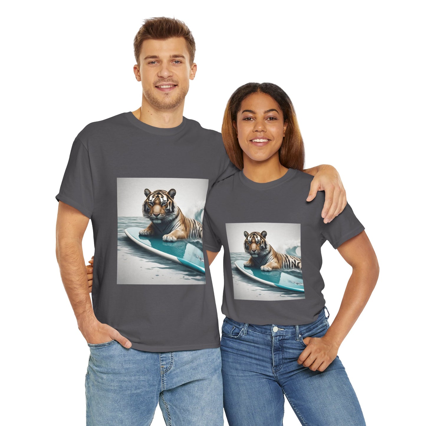 Tiger Surfing Vintage Flashlander Gym Shirt