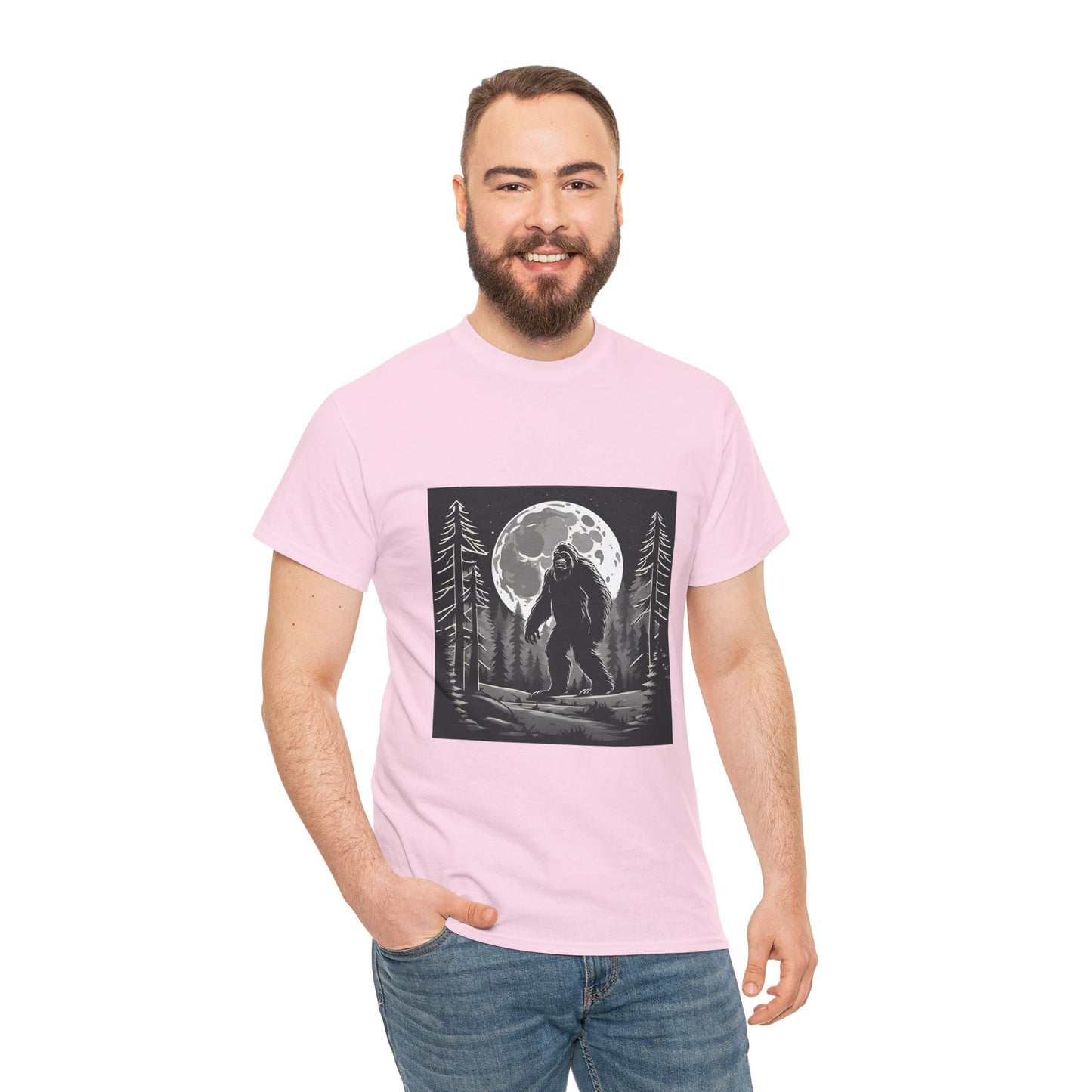 Camisa Bigfoot, camisa Sasquatch, camisa divertida Bigfoot, camisa de senderismo, camisa Yeti, camisa frescaUnisex camiseta de algodón pesado Flashlander