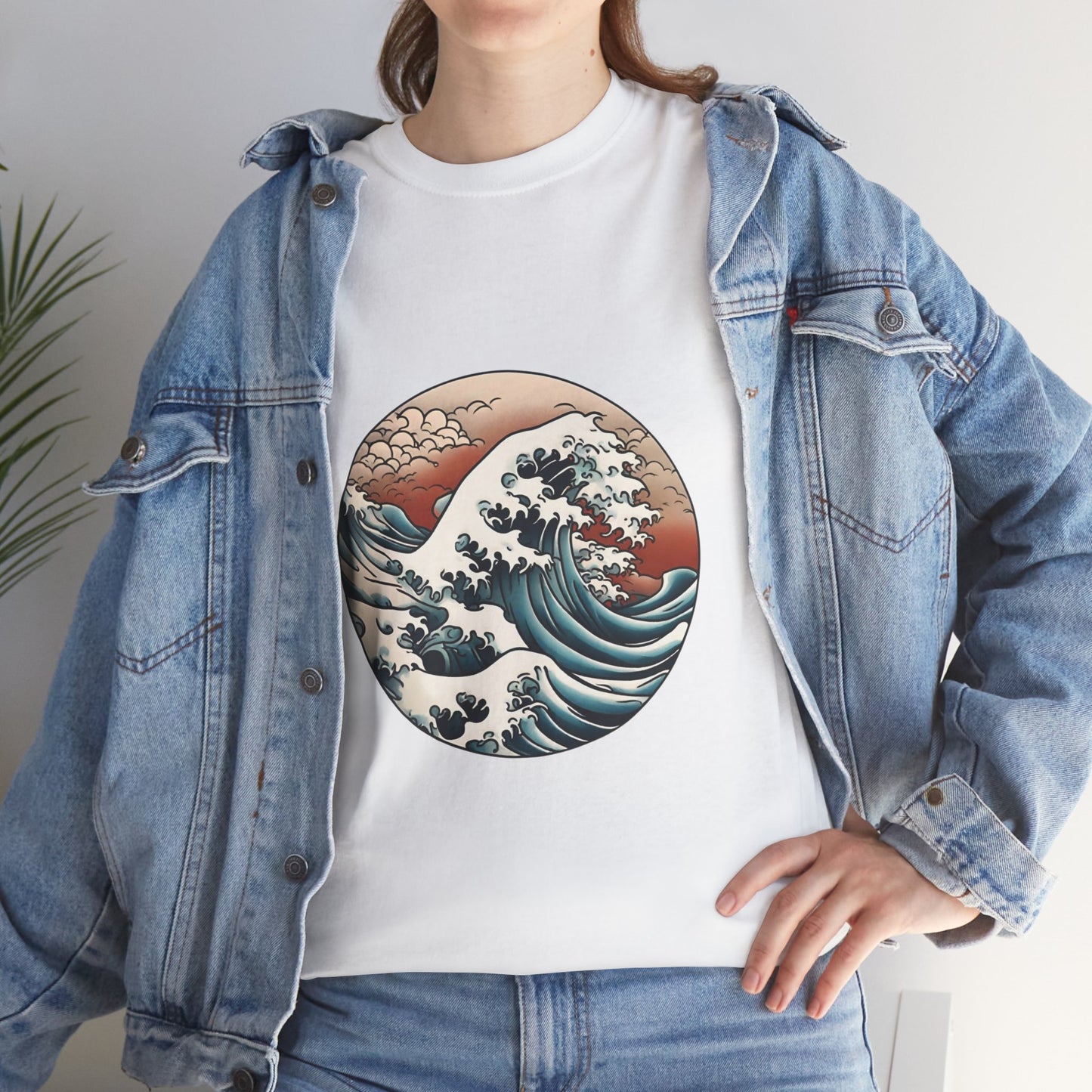 Japanese Sea Waves with Custom Japanese Name - Flashlander Gym Shirt