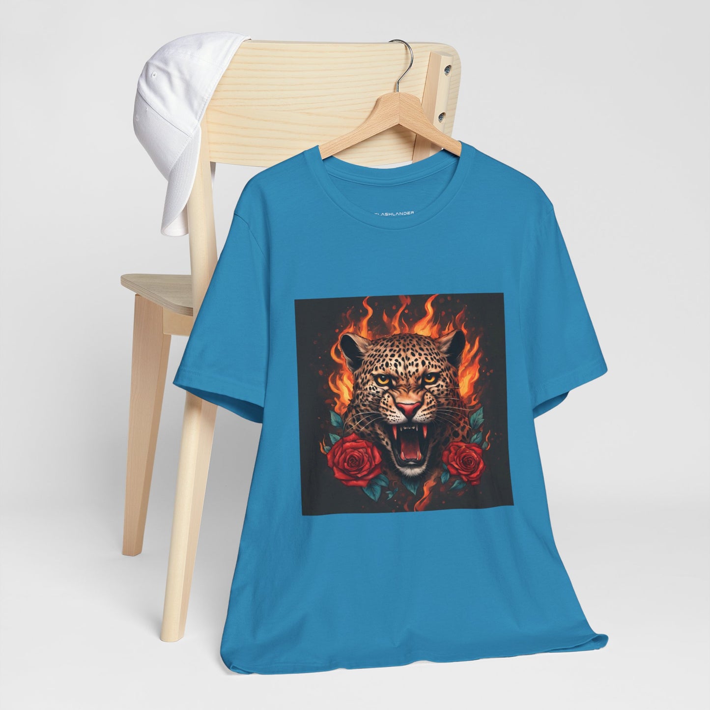 Leopard Flames Flashlander Gym Shirt