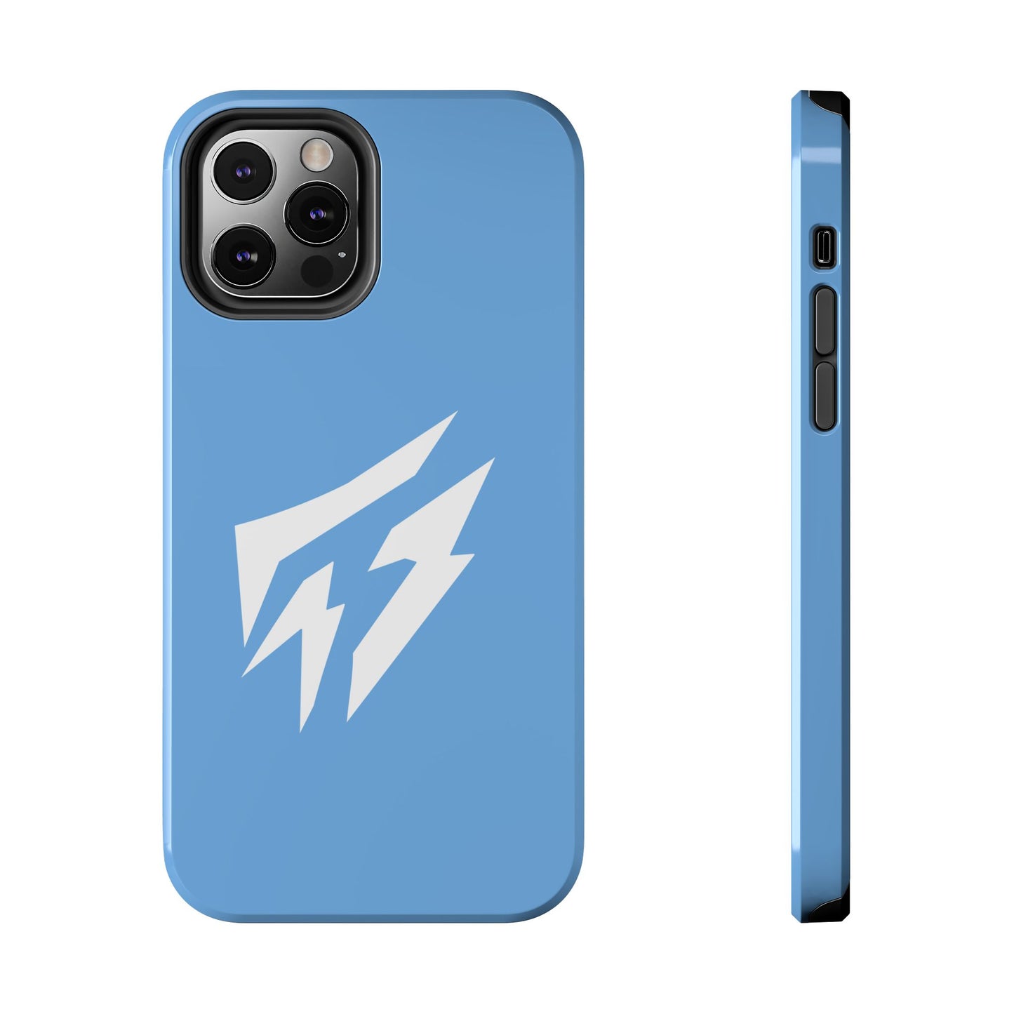 Flashlander Thunders Tough Phone Cases for all Iphone and Samsung Galaxy Light Blue