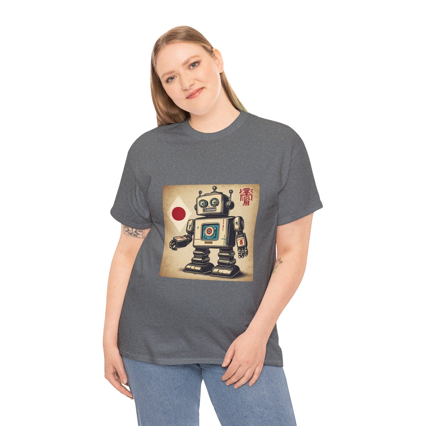 Camiseta deportiva con diseño de robot japonés vintage - Flashlander