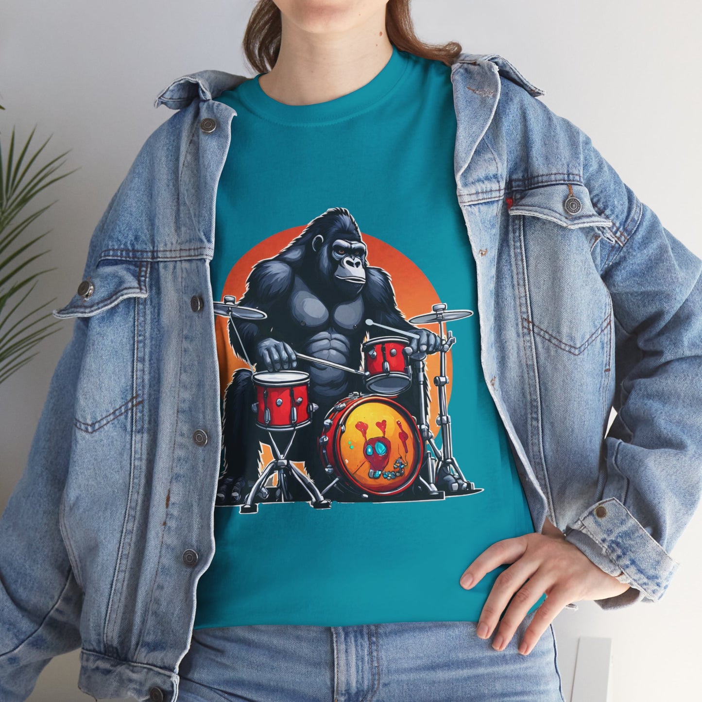 Camiseta deportiva Groove Gorilla Drummer Flashlander