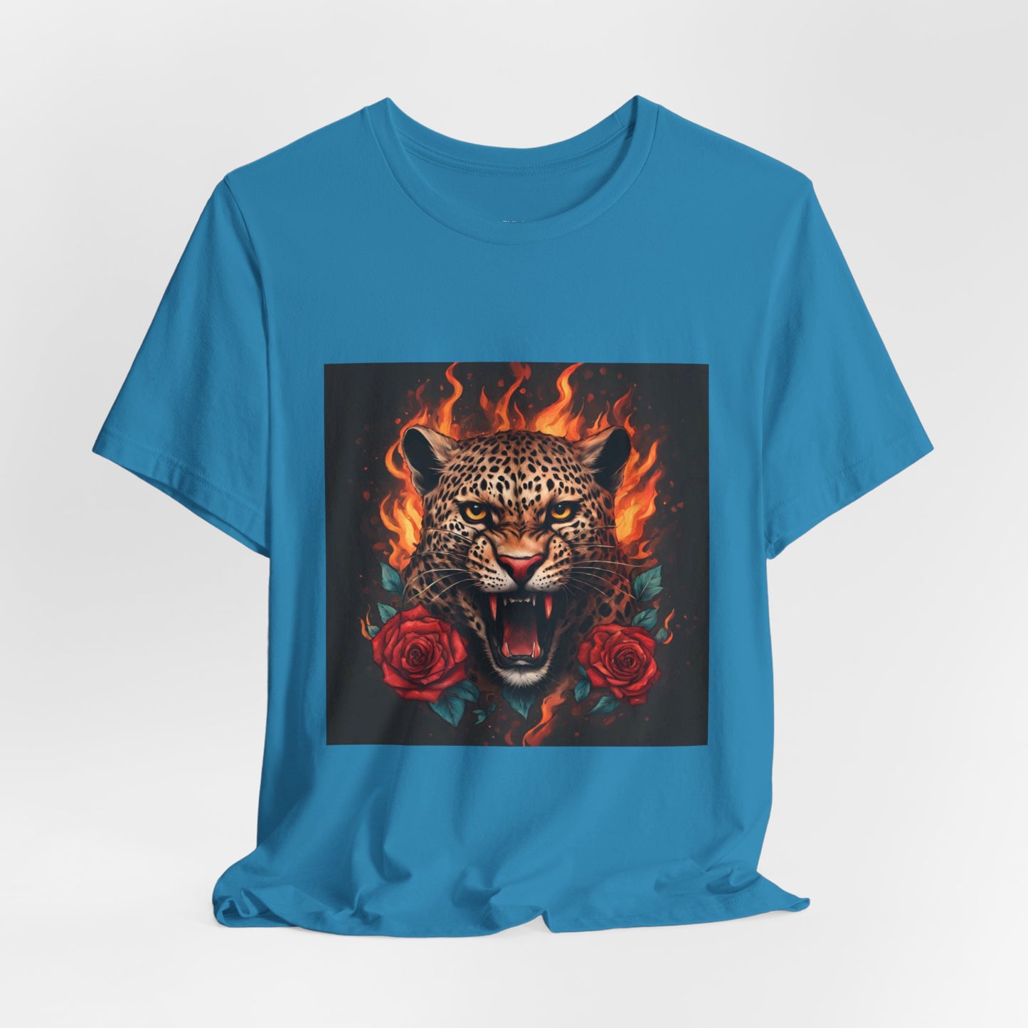 Leopard Flames Flashlander Gym Shirt