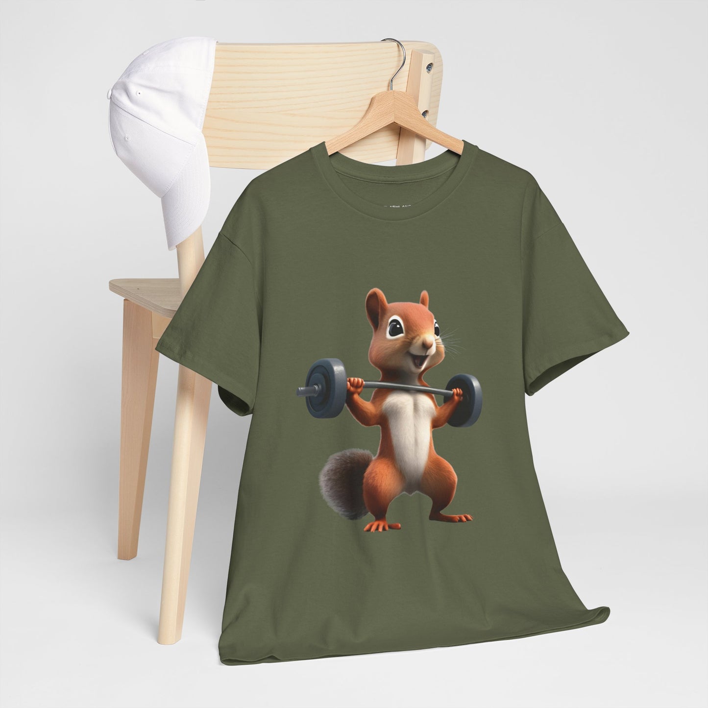 Squirrel Weightlifting Vintage Gym Shirt - Flashlander Graphic Tee