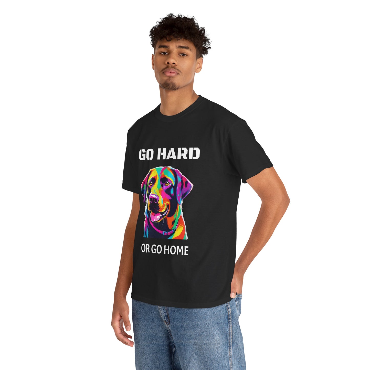 Labrador Retriever Dog Pop Art  - Go Hard Or Go Home Flashlander Gym Shirt