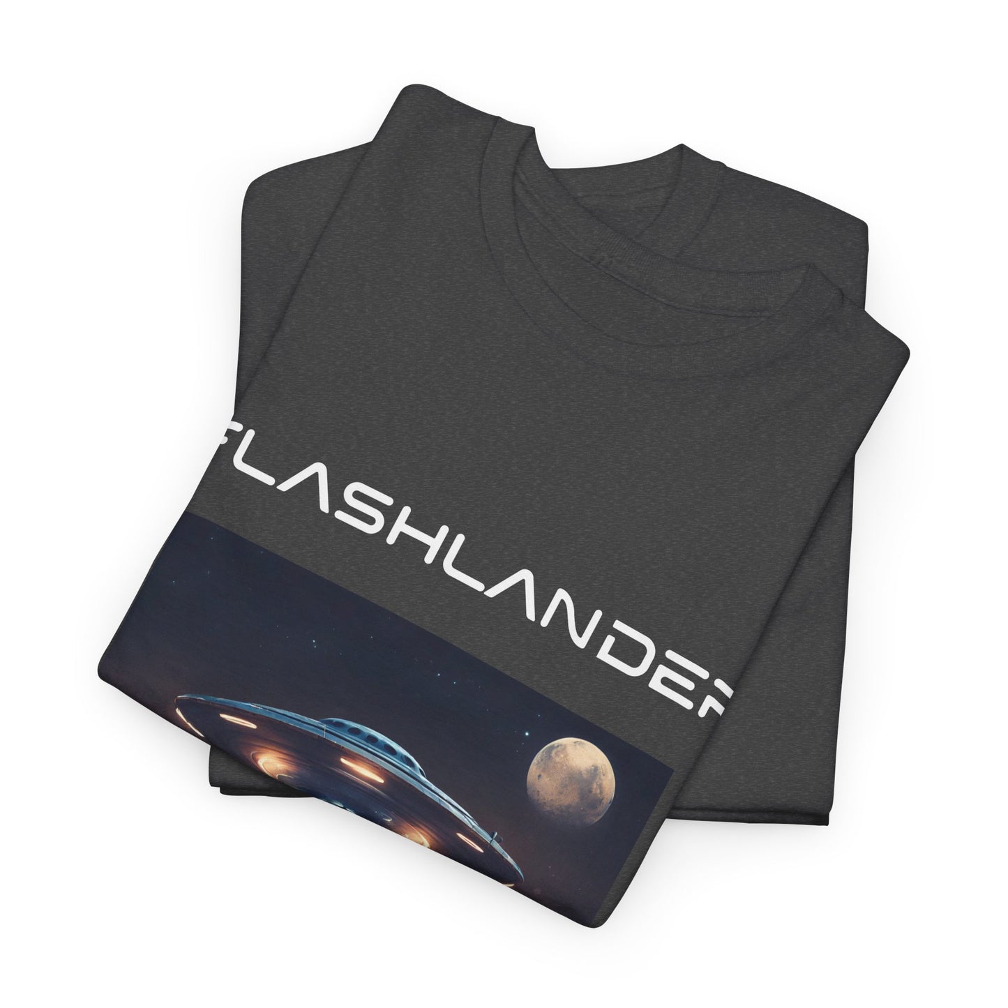 Retro UFO Alien Flashlander Gym Shirt