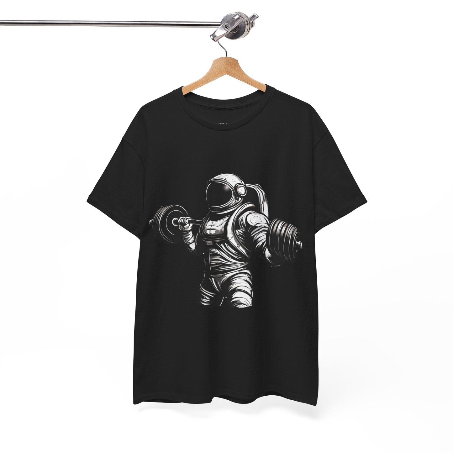 Camiseta de culturista astronauta: rompiendo límites en el espacio Camiseta gráfica de gimnasio Flashlander