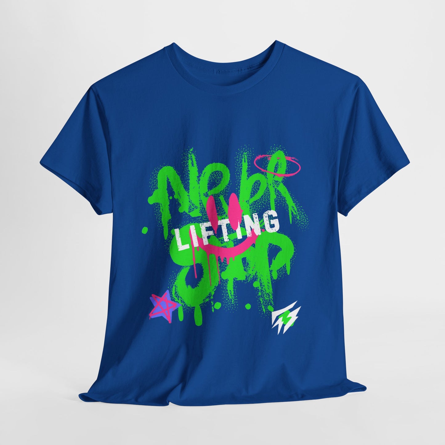 T-shirt de sport Graffiti Flashlander - Never Stop Lifting Gris