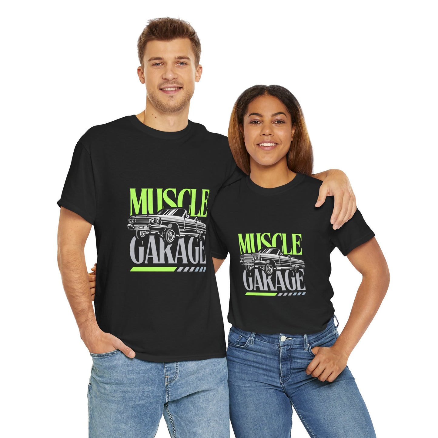 Garage de voitures vintage Muscle - T-shirt de sport Flashlander