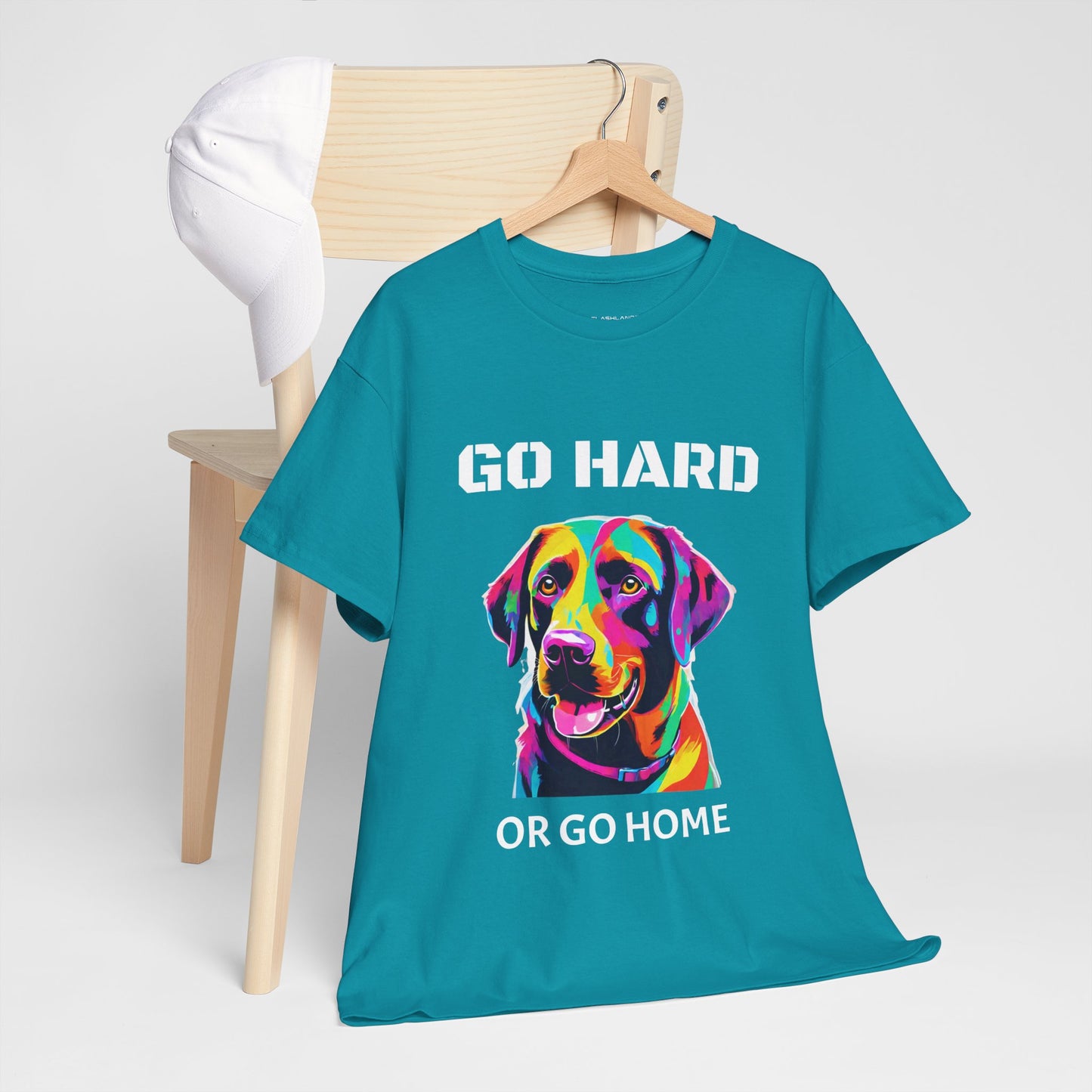 Labrador Retriever Dog Pop Art  - Go Hard Or Go Home Flashlander Gym Shirt