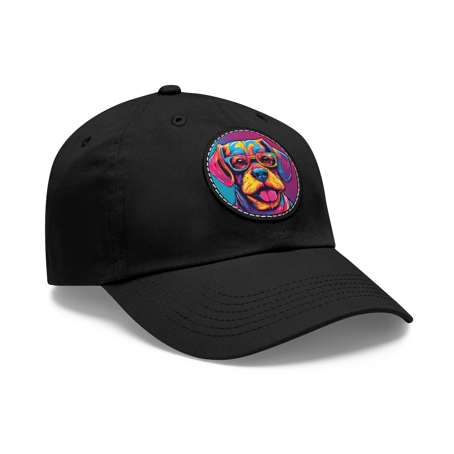 Chapeau pour chien avec lunettes, casquette pour chien, chapeau Pop Art pour chien, chapeau de papa avec patch (rond), casquette de baseball, chapeau pour chien, casquette pour chien, chapeau personnalisé Flashlander