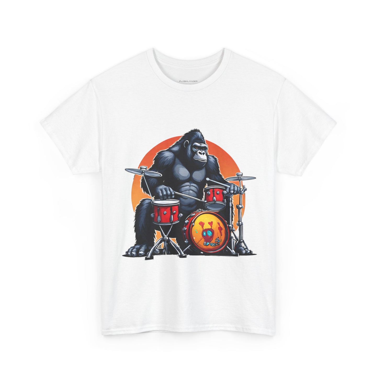 Camiseta deportiva Groove Gorilla Drummer Flashlander