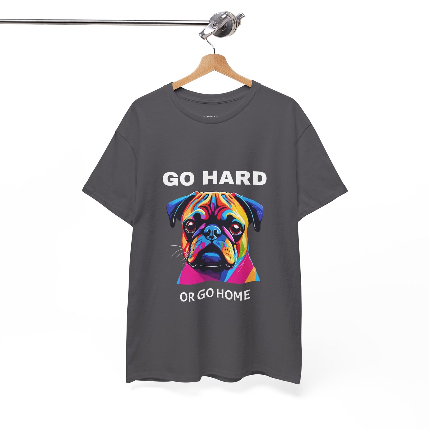 Pug Dog Pop Art  - Go Hard Or Go Home Flashlander Gym Shirt