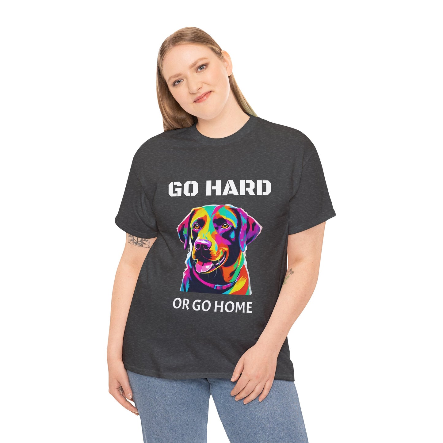 Labrador Retriever Dog Pop Art  - Go Hard Or Go Home Flashlander Gym Shirt