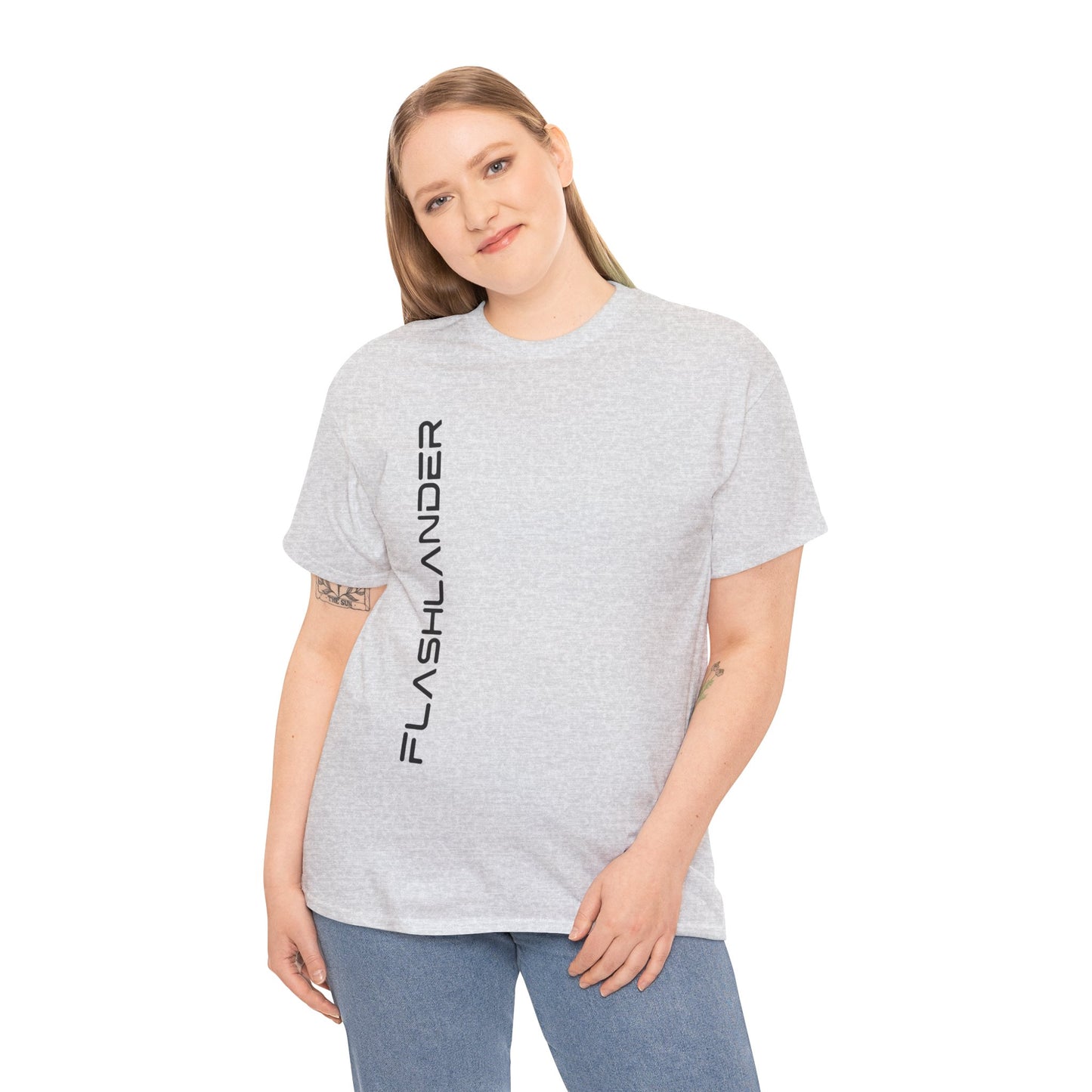 Sleek Signature Flashlander Logo Right Side Gym T-Shirt