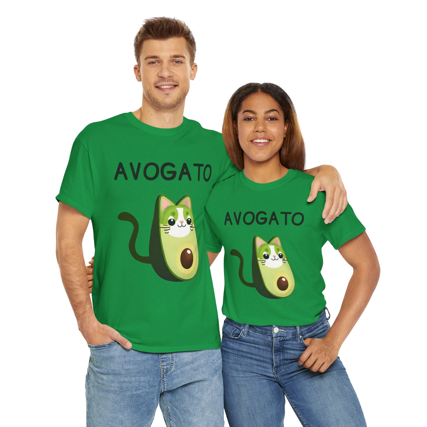 Avogato Funny Avocado Cat Face - Flashlander Gym Shirt