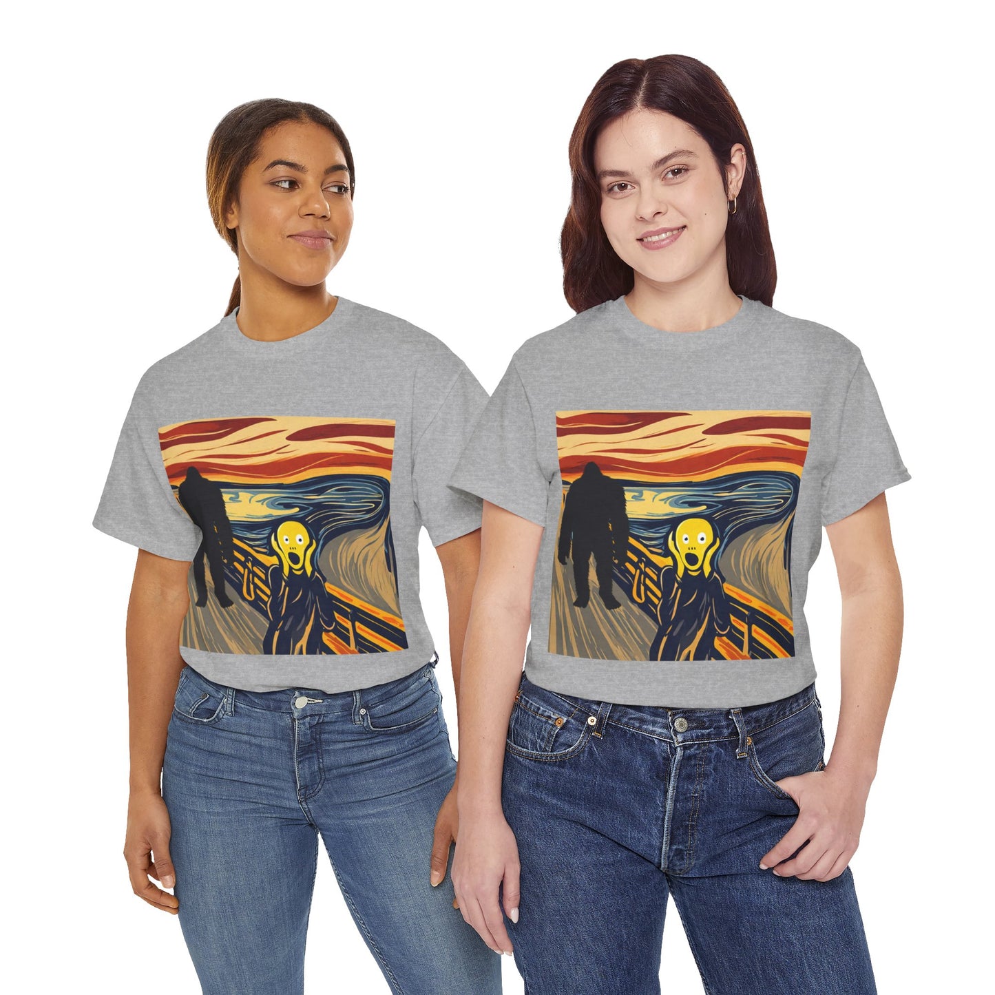 The Scream Meets Bigfoot A Startling Encounter - Flashlander Gym Shirt