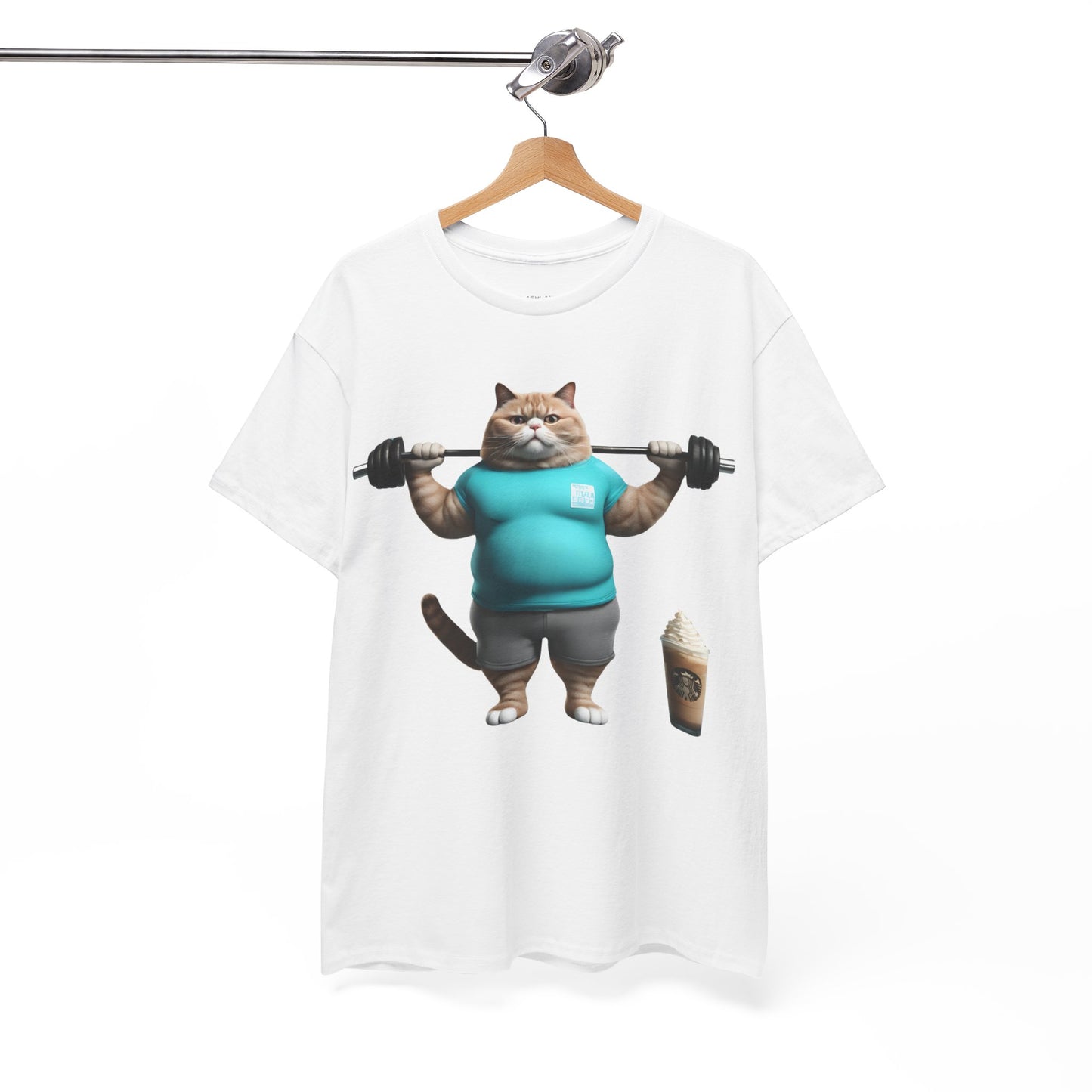 Funny Fat Cat Lifting - Flashlander Gym Shirt