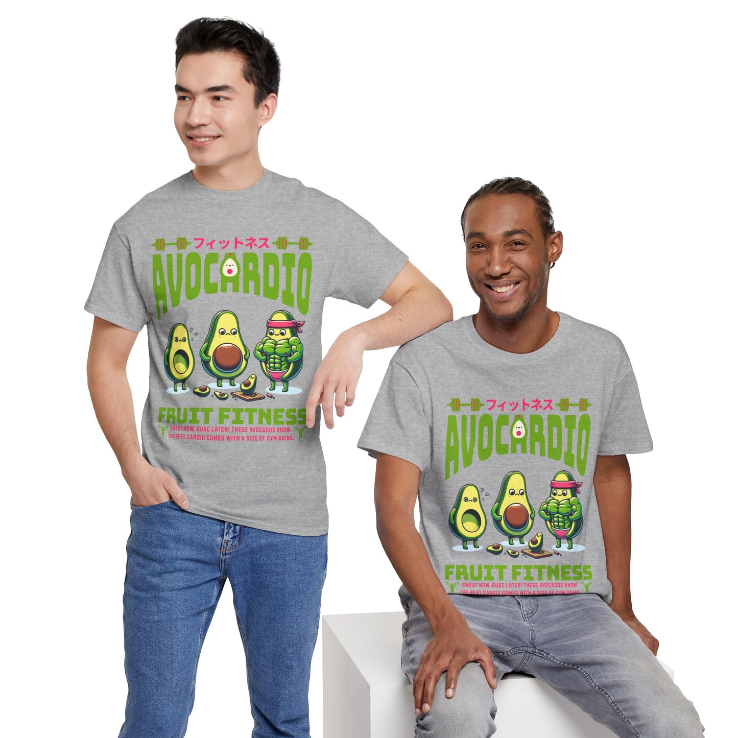 Avocardio Active Gym Shirt Avocado Fitness Graphic Tee