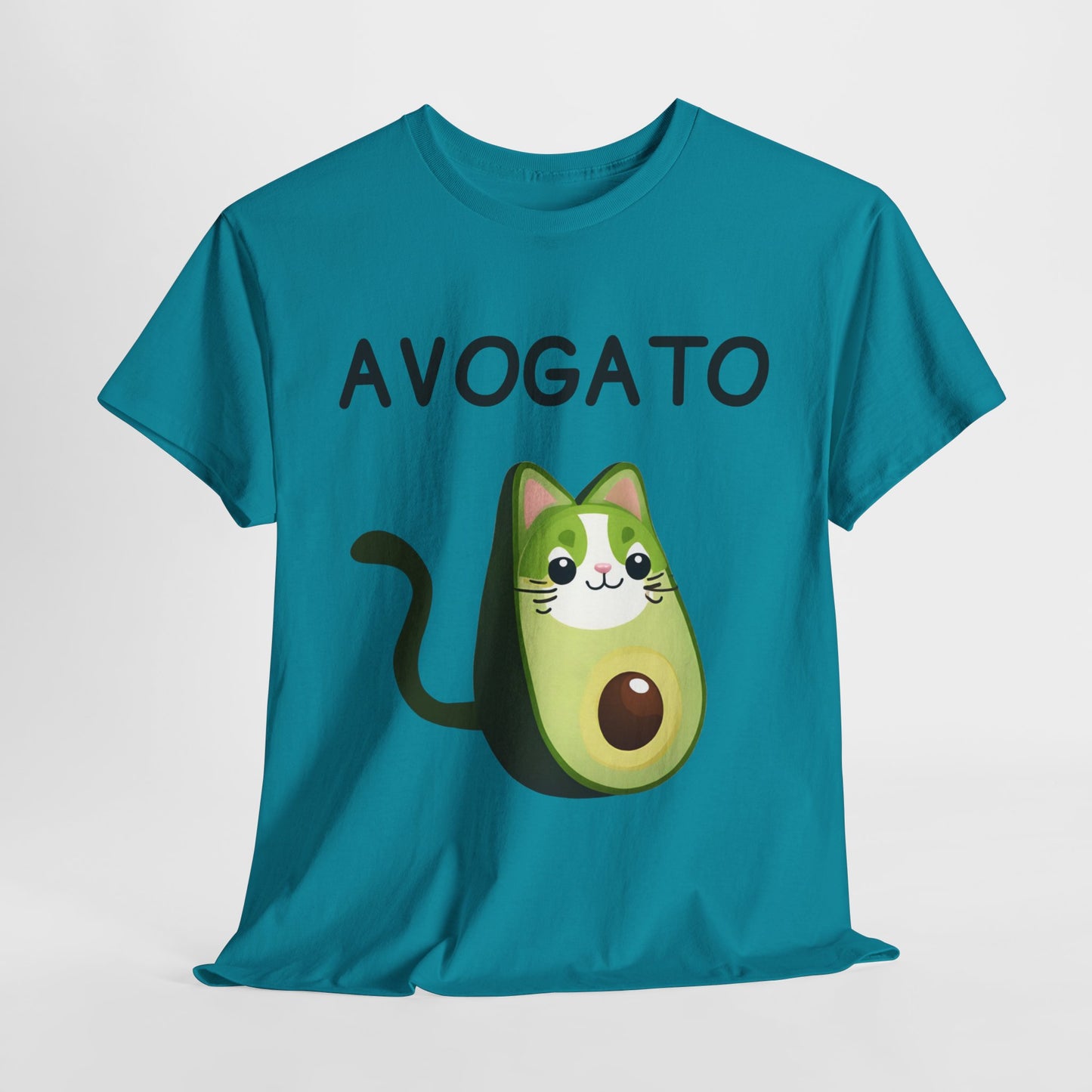 Avogato Funny Avocado Cat Face - Flashlander Gym Shirt