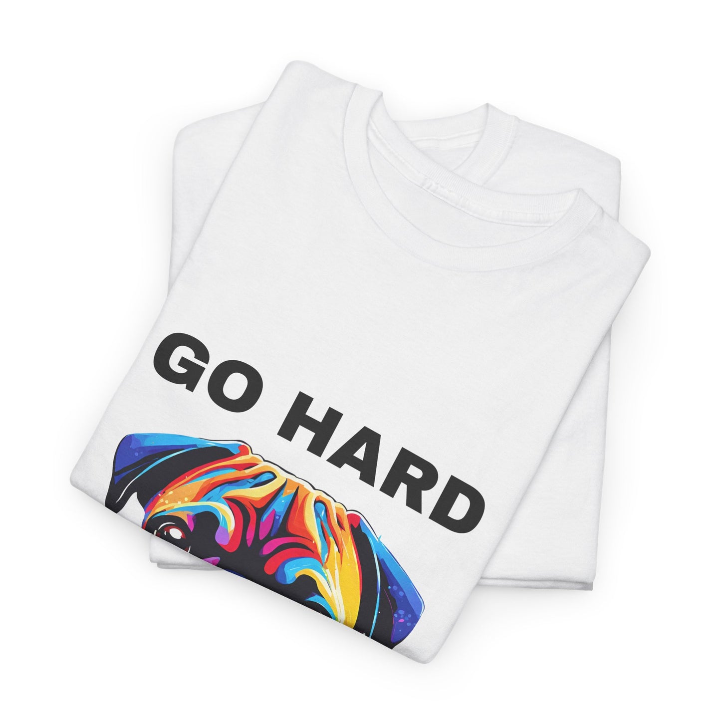 Pug Dog Pop Art  - Go Hard Or Go Home Flashlander Gym Shirt