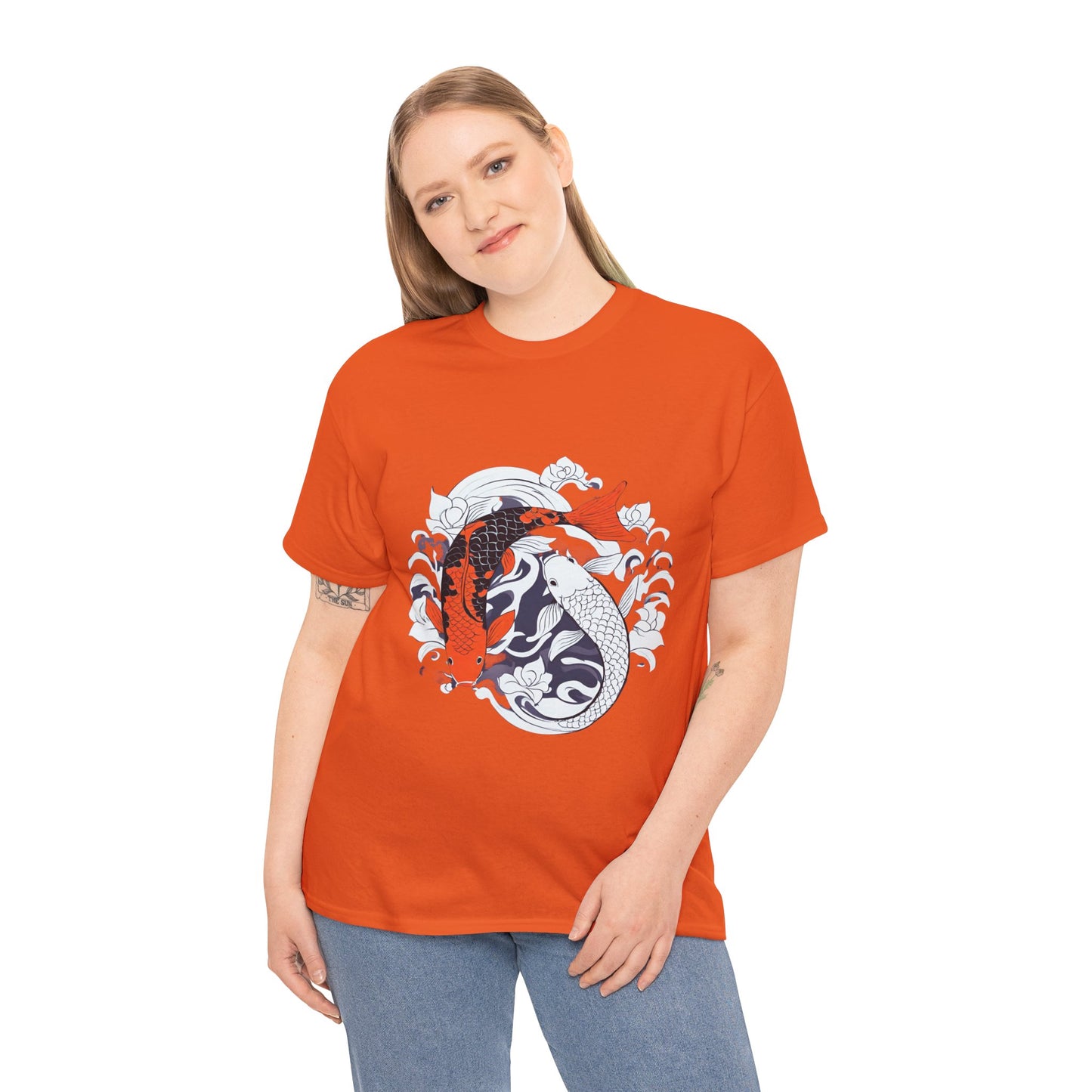 Yin Yang Japanese Koi Fish Flashlander Gym Shirt