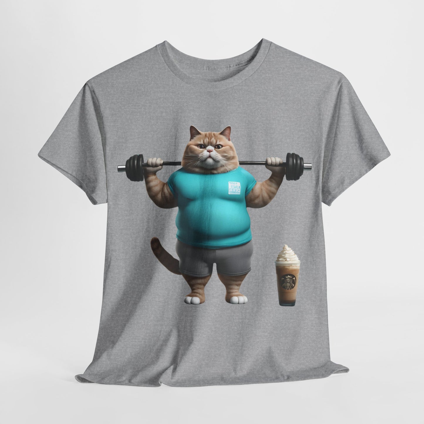 Funny Fat Cat Lifting - Flashlander Gym Shirt