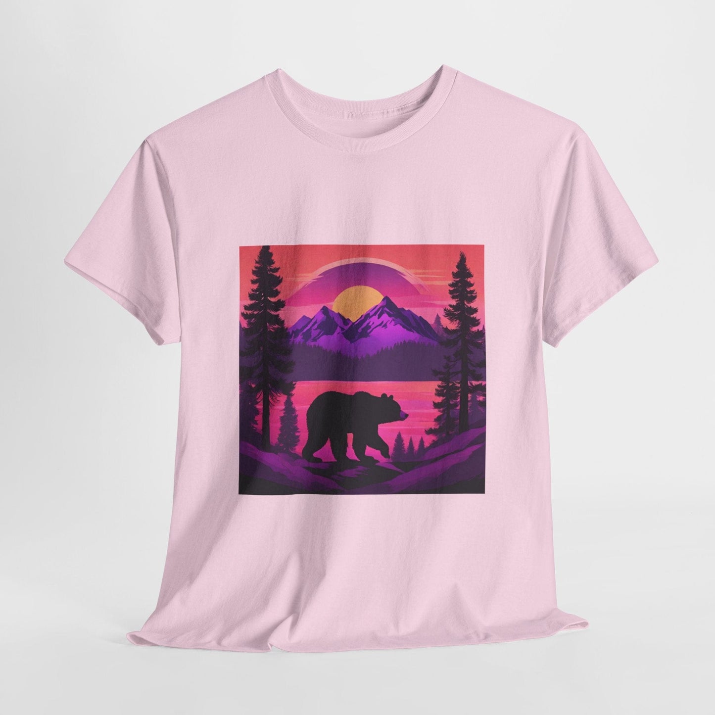 T-shirt graphique Bear Majestic Sunset Flashlander