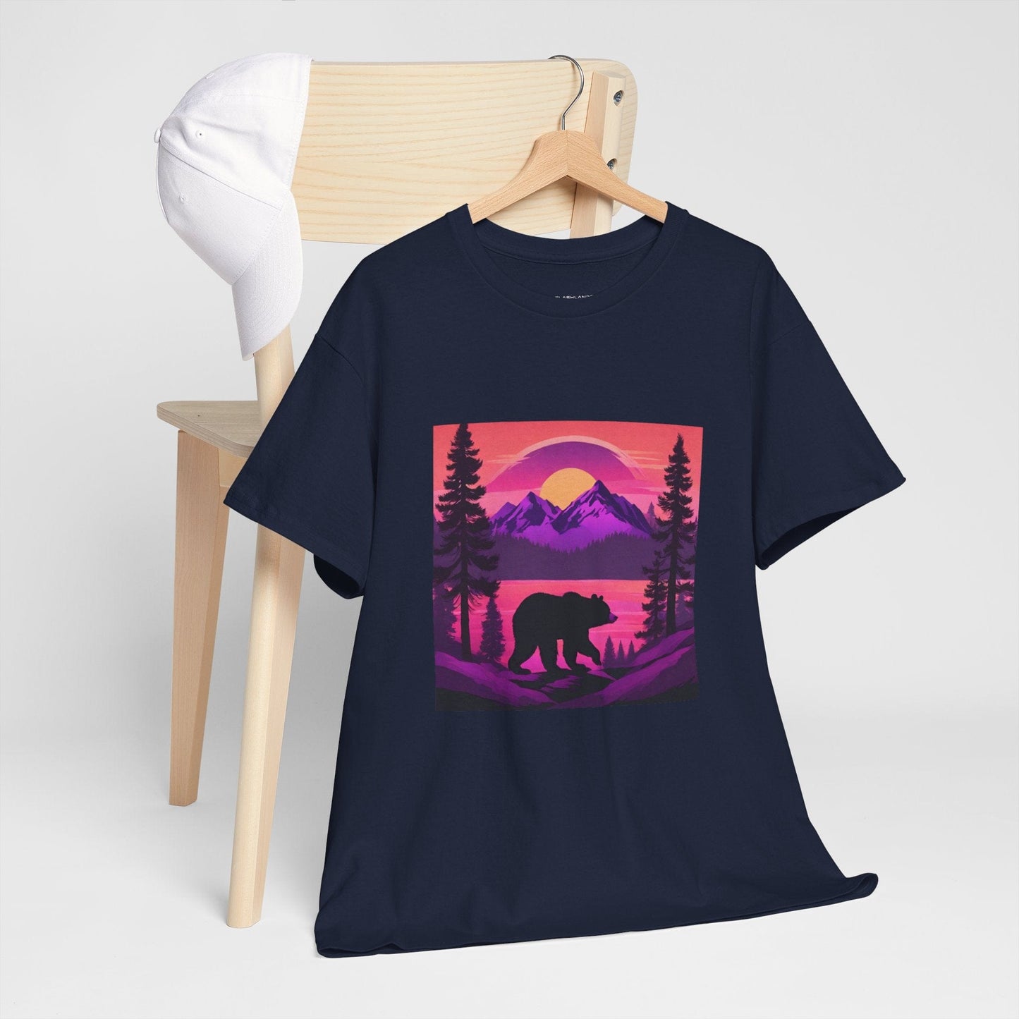 T-shirt graphique Bear Majestic Sunset Flashlander