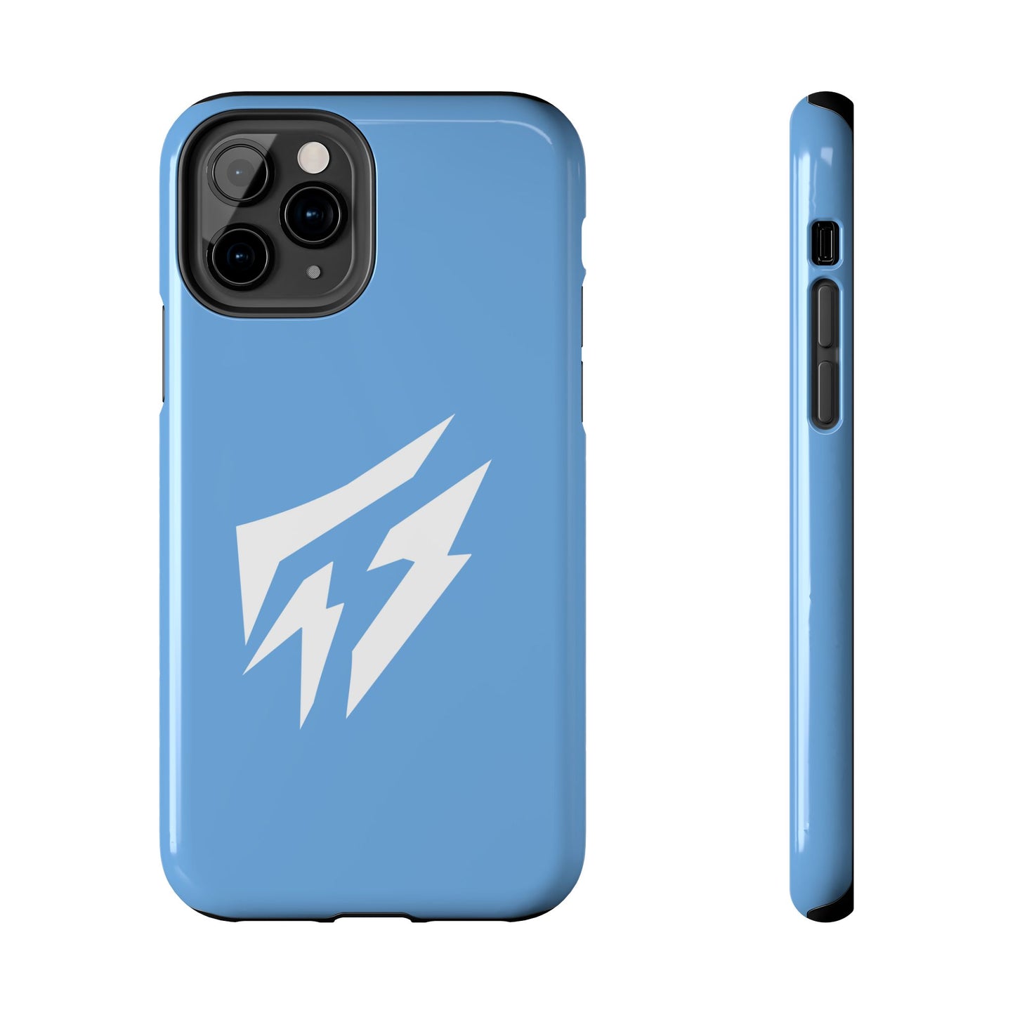 Flashlander Thunders Tough Phone Cases for all Iphone and Samsung Galaxy Light Blue