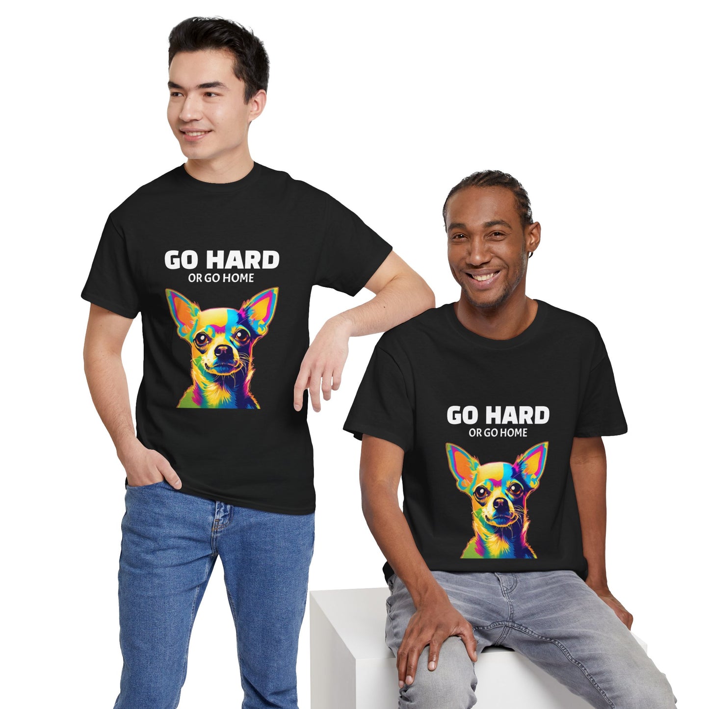 Chihuahua Dog Pop Art - Go Hard or Go Home Flashlander Gym Shirt