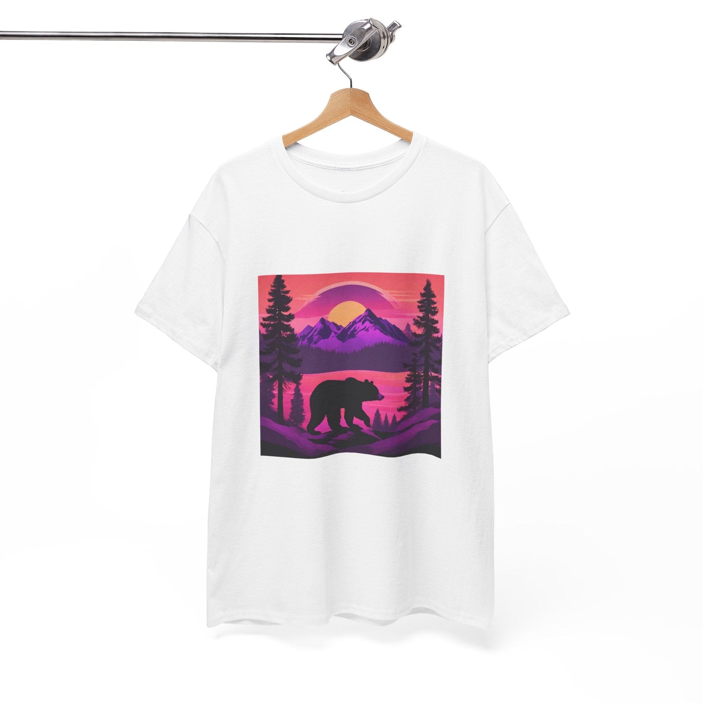 T-shirt graphique Bear Majestic Sunset Flashlander