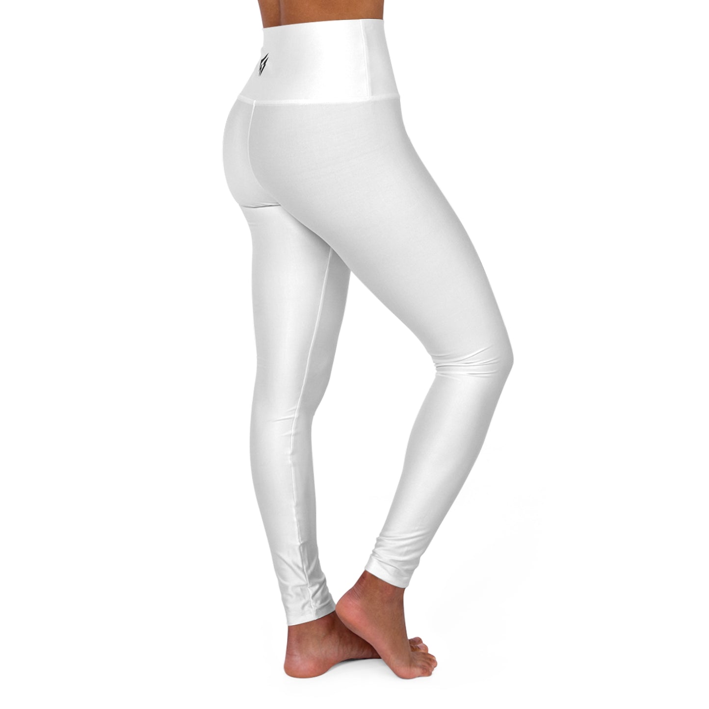 Flashlander Sportswear Zen High Waisted Yoga Leggings White (AOP) B