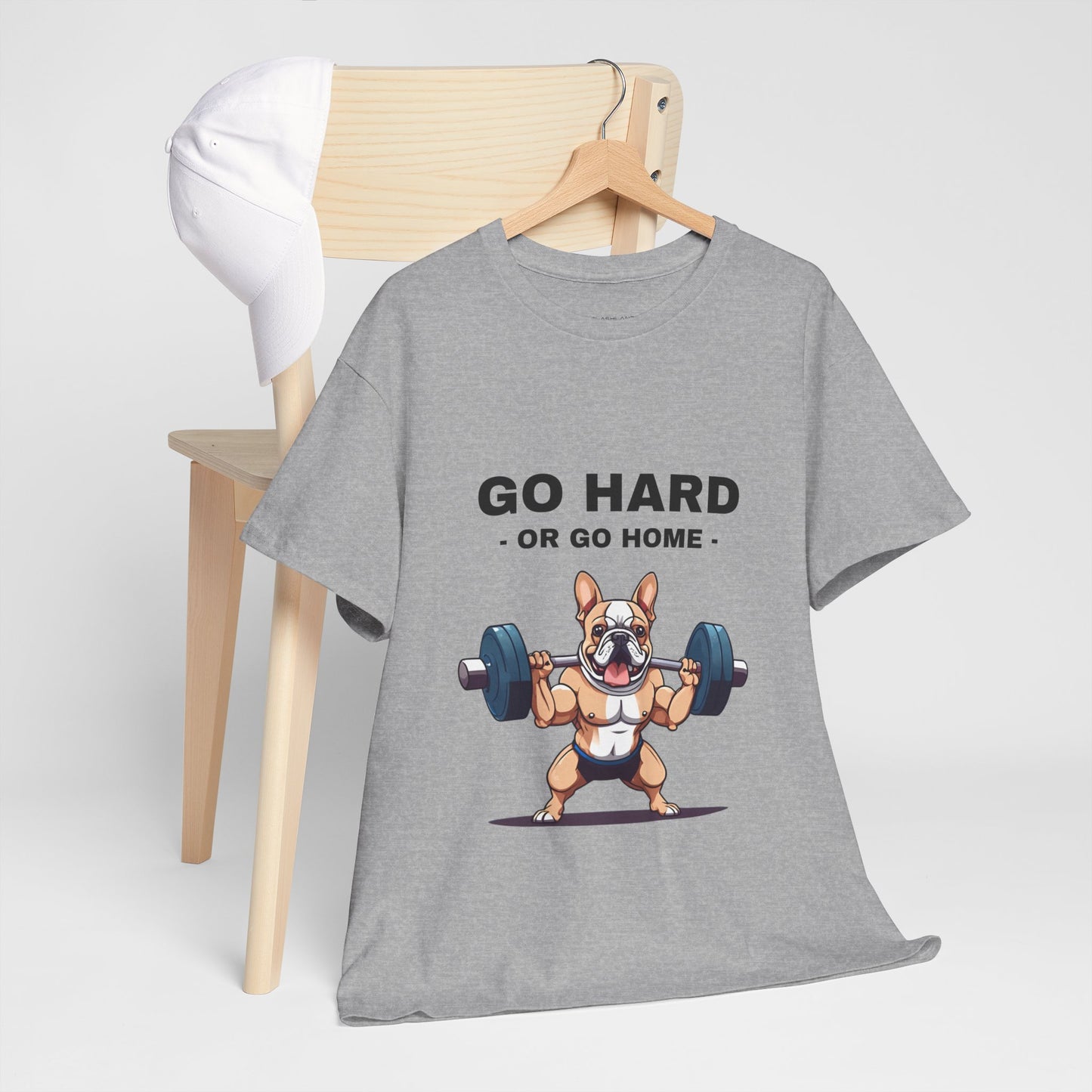 Muscular French Bulldog Dog Bodybuilding  - Flashlander Gym Shirt