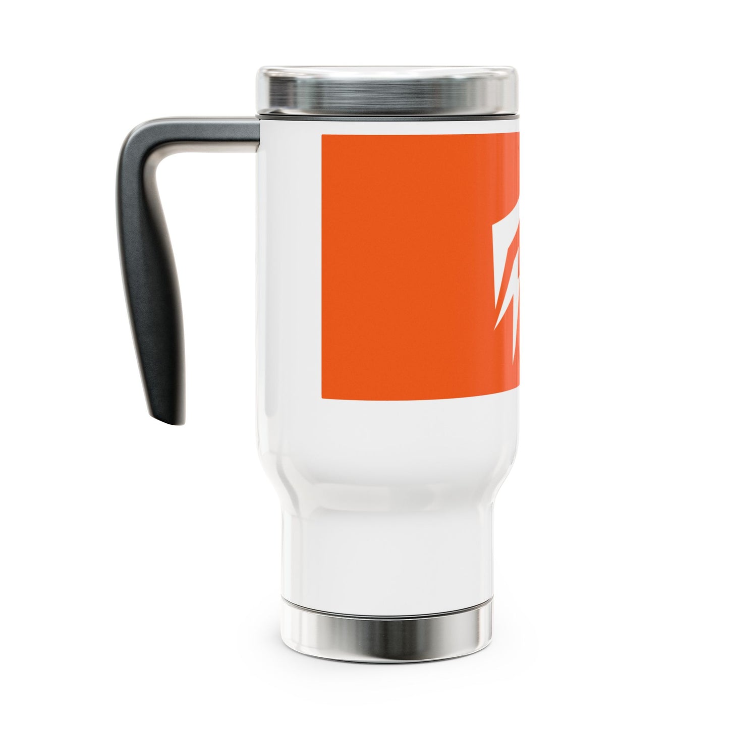 Flashlander Stainless Steel Travel Sports Mug with Handle 14oz Orange