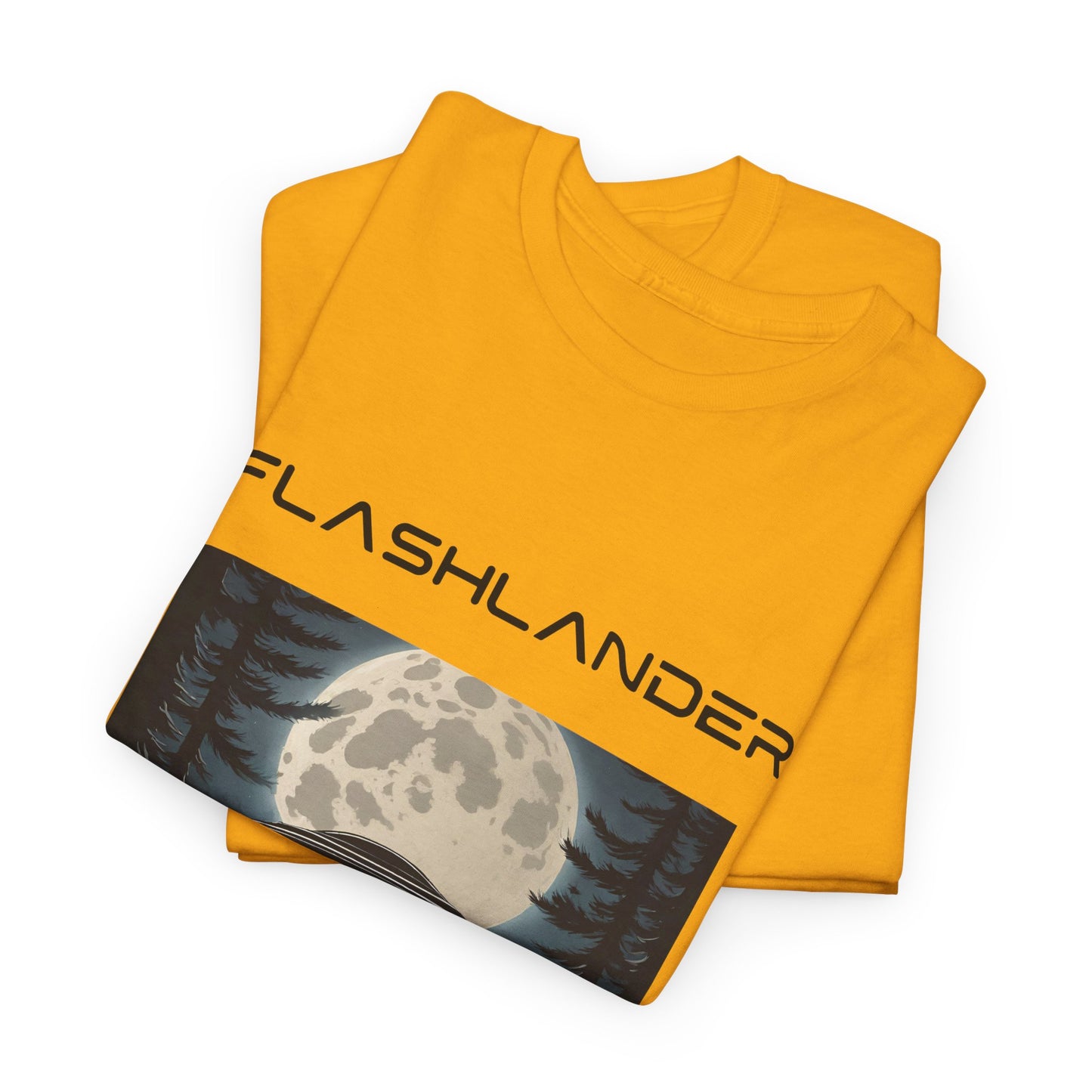 UFO Soaring Low in the Forest Tee Flashlander Gym Shirt