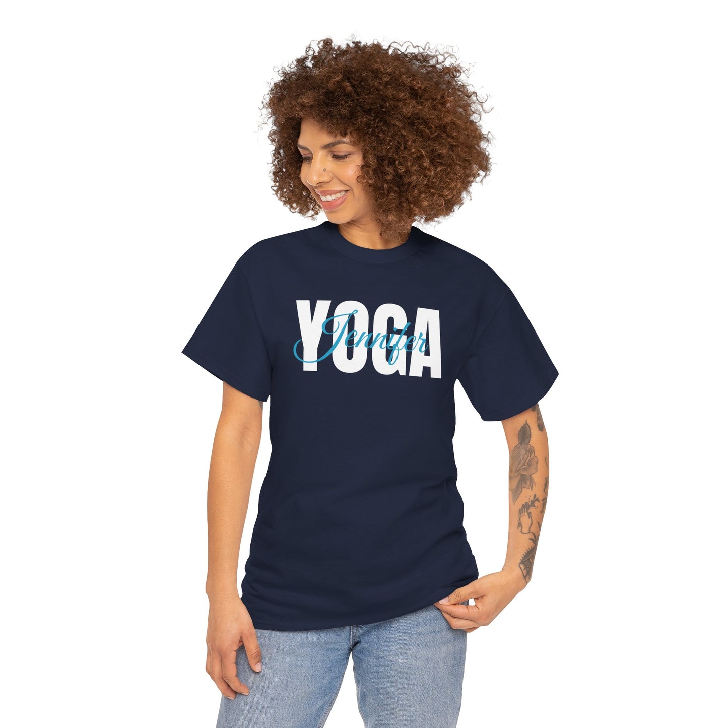 Personalized Yoga Shirt with Custom Name - Flashlander Gym Tee