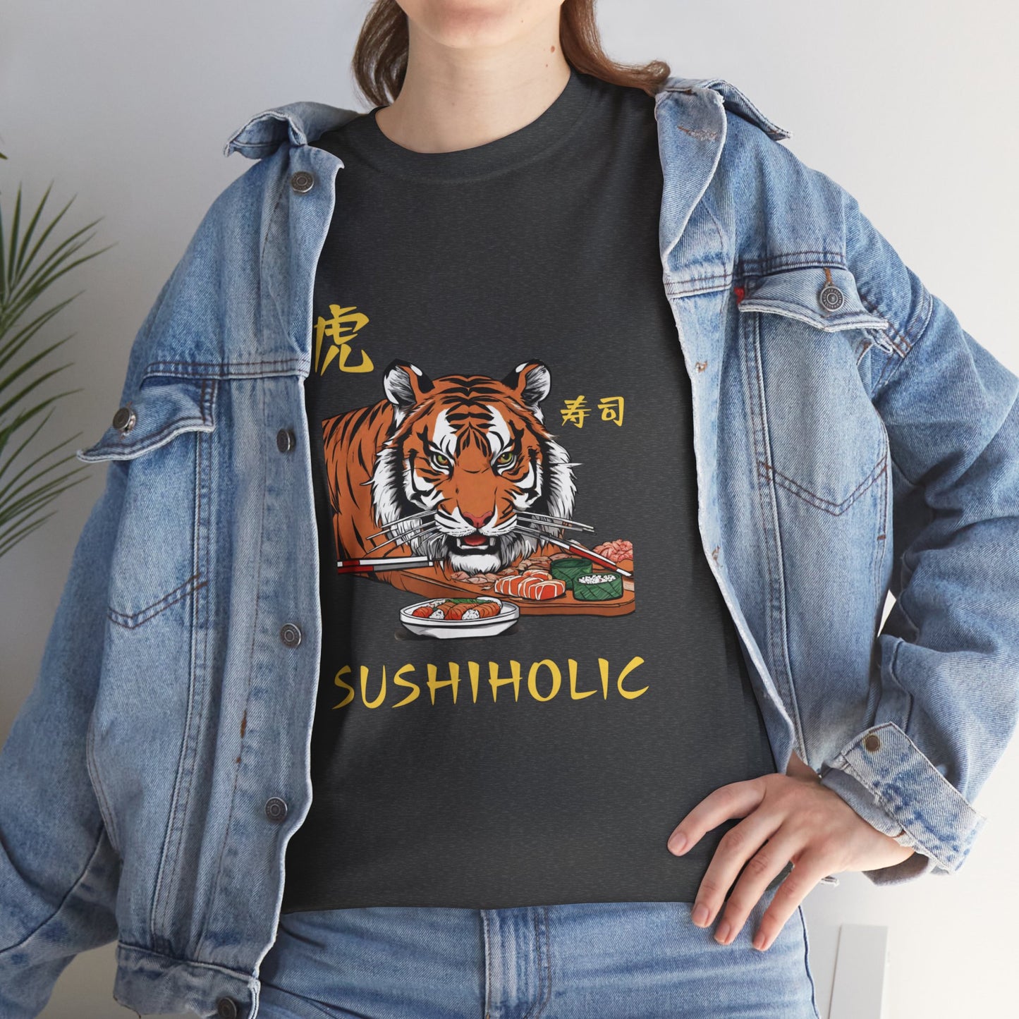 Tiger Sushi Lovers Sushiholic Graphic Tee Flashlander