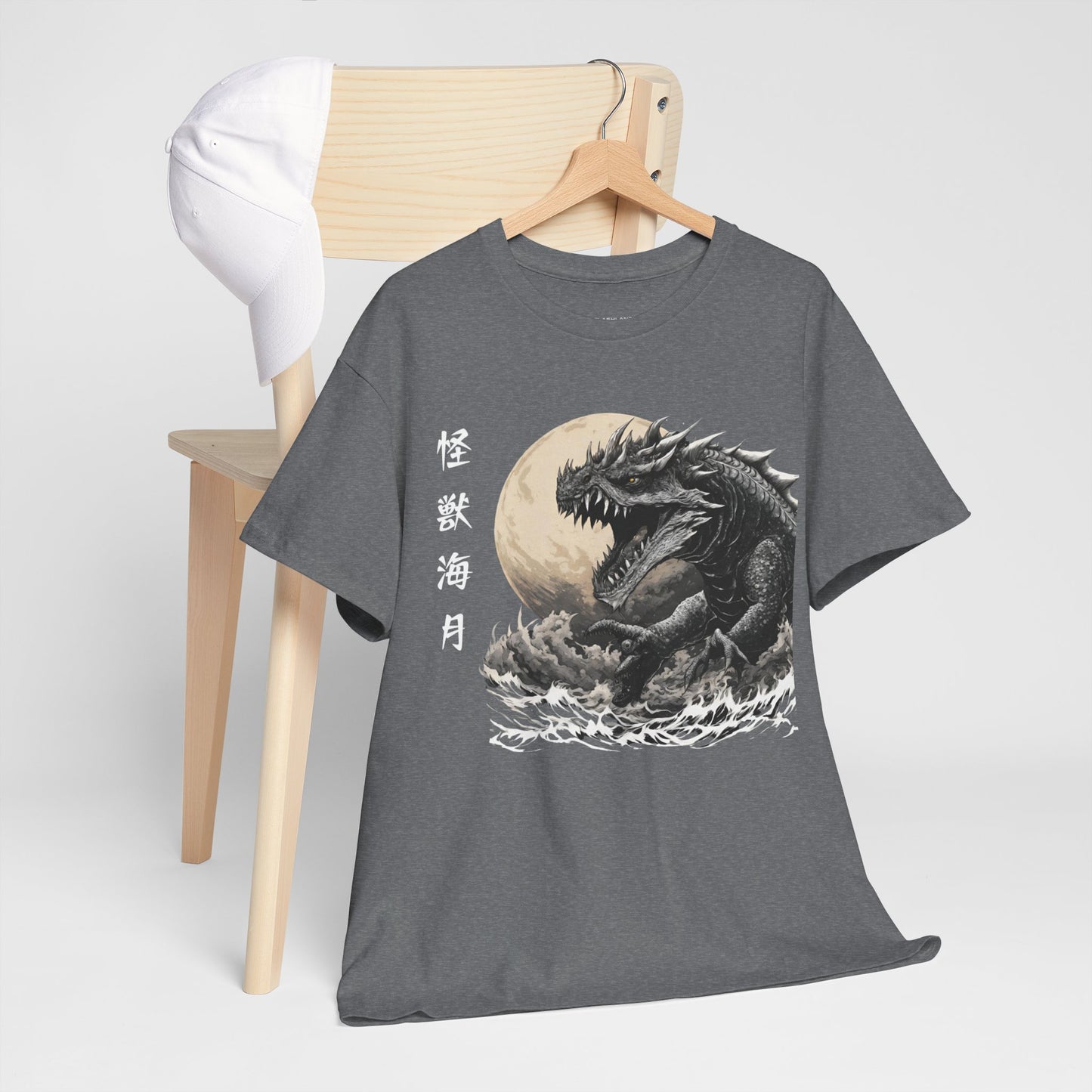 T-shirt de sport Flashlander, le monstre marin Kraken émerge, menace au clair de lune