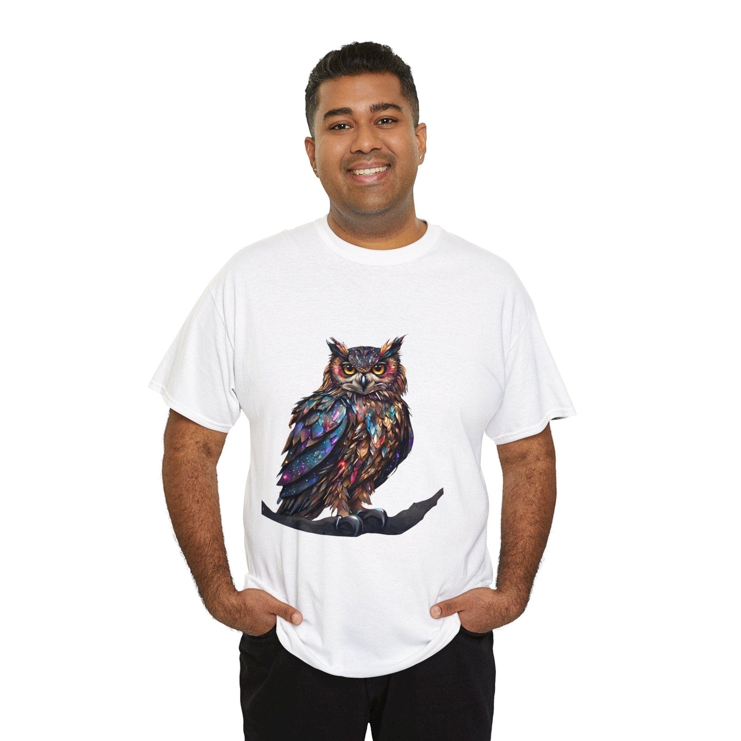 Owl Shirt Unisex Heavy Cotton Tee Flashlander