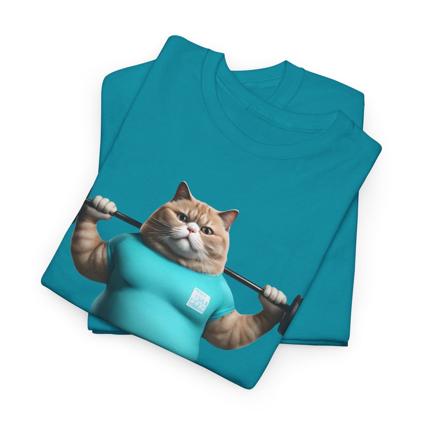 Funny Fat Cat Lifting - Flashlander Gym Shirt