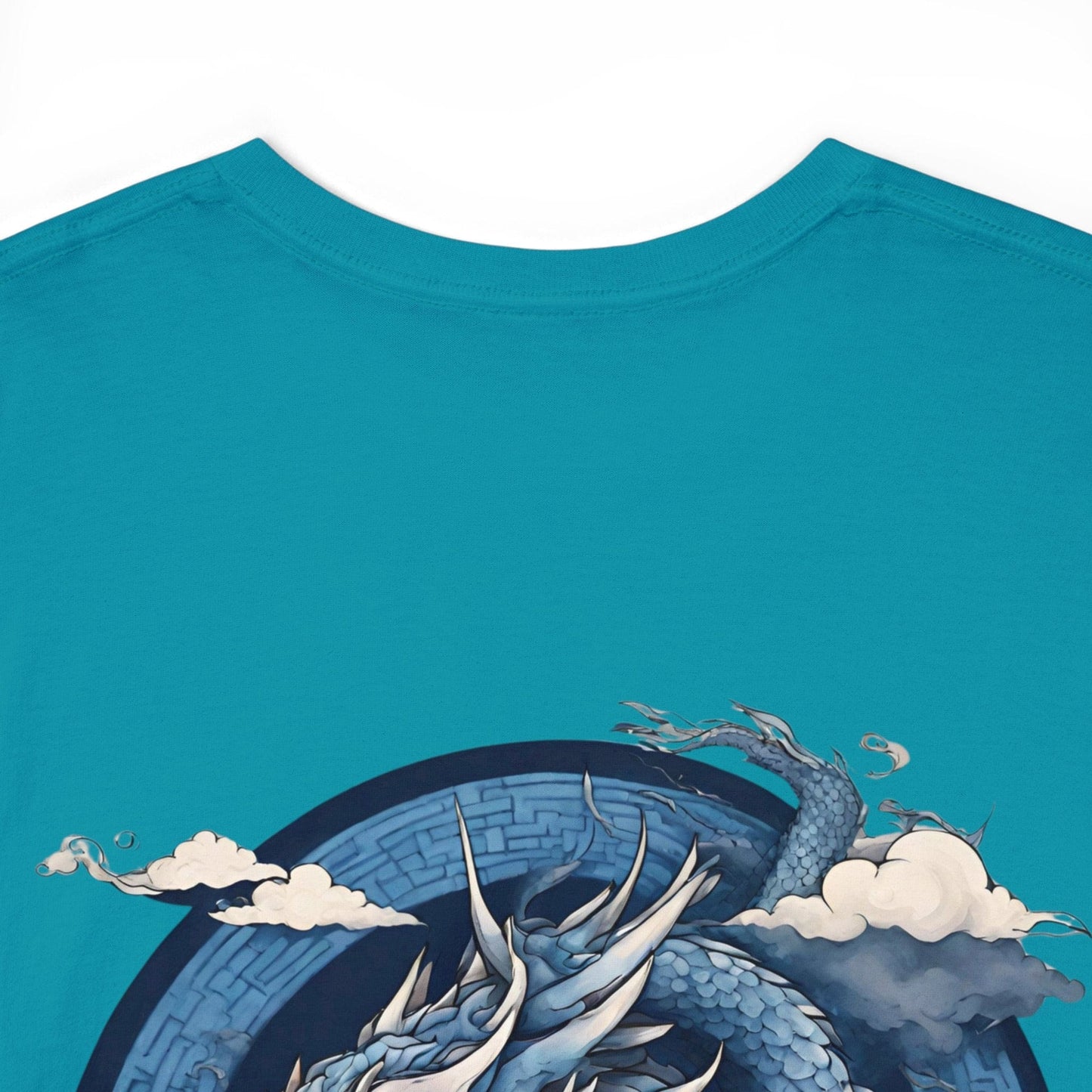 Japanese T Shirt Dragon Ryu T-Shirt Japan Traditional Chinese Ukiyo-e Dragon Naga Yoga Martial Arts Anime Manga Gym Mens Womens Printed Tee Blue Dragon Shirt Unisex Tee Flashlander