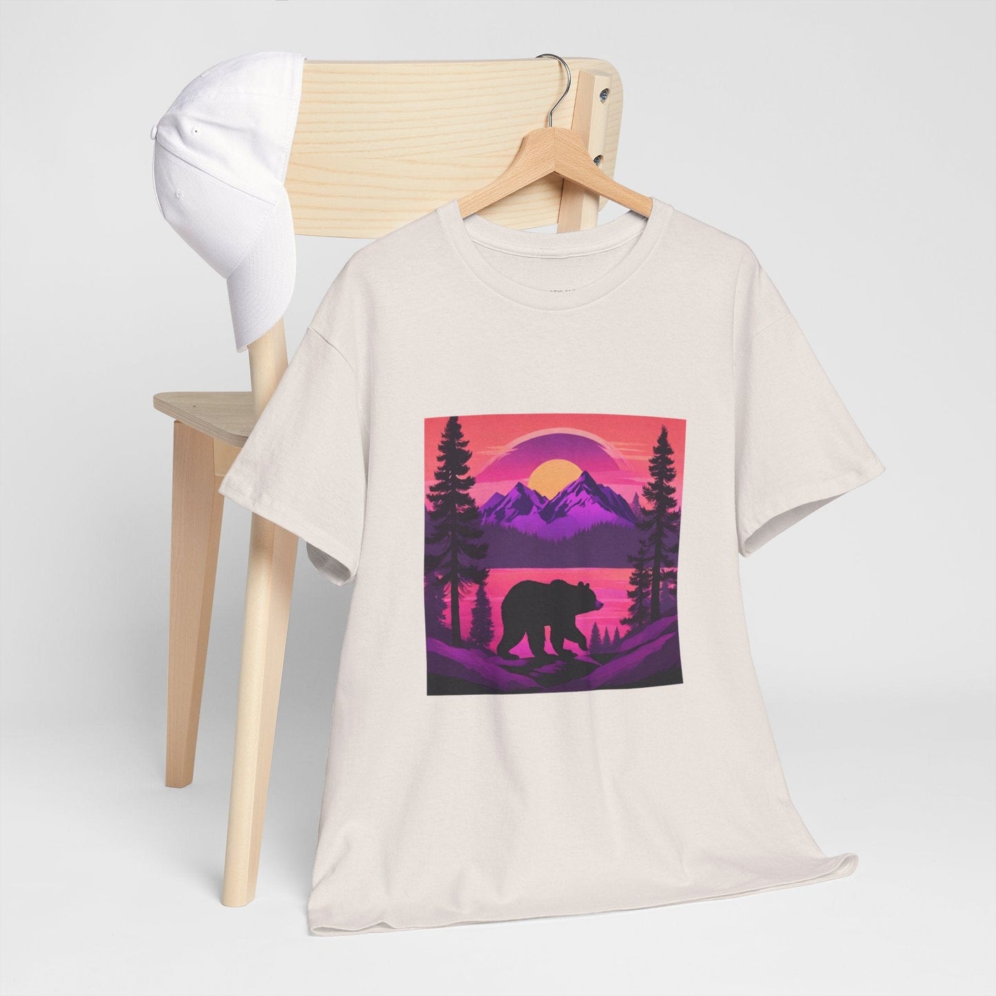 T-shirt graphique Bear Majestic Sunset Flashlander