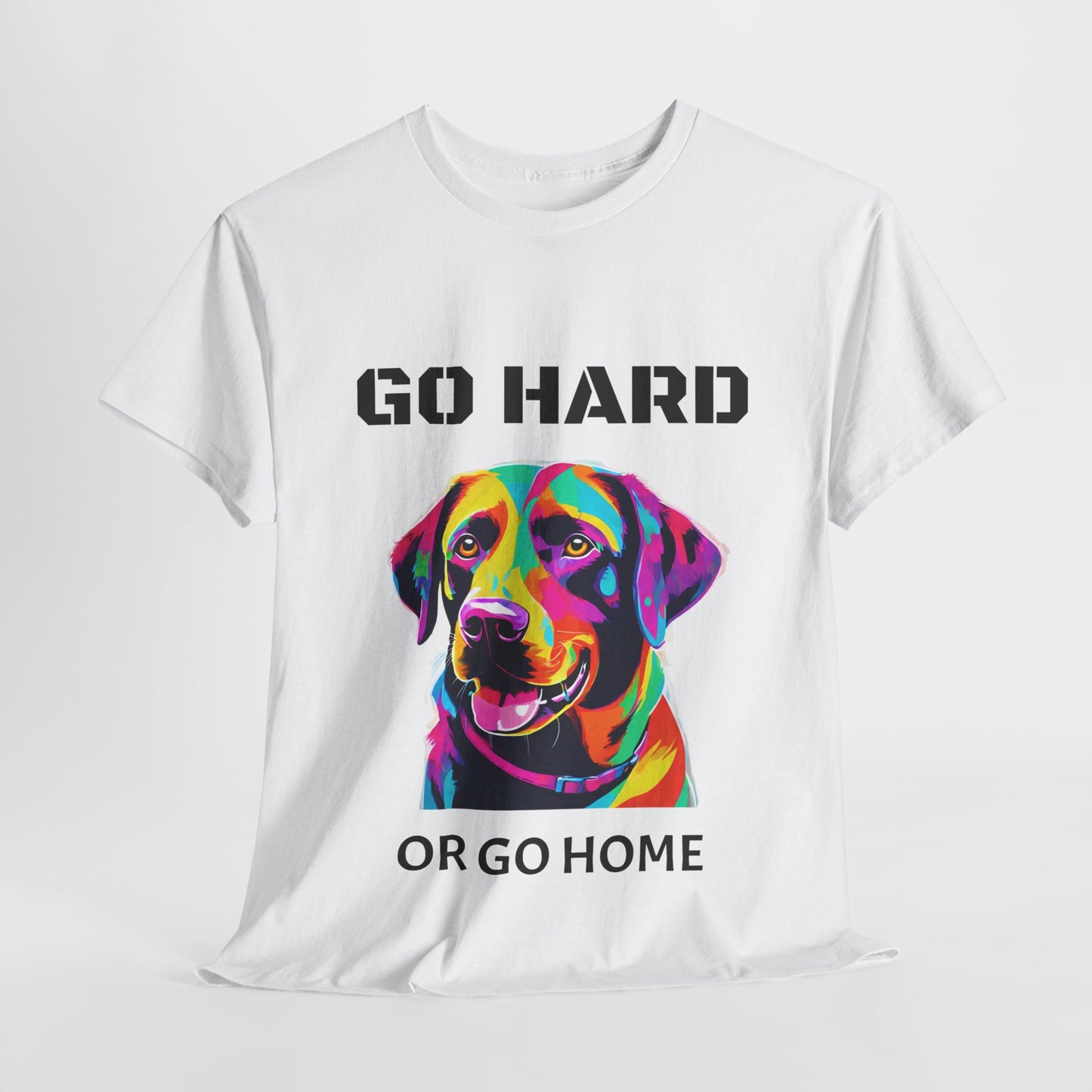 Labrador Retriever Dog Pop Art  - Go Hard Or Go Home Flashlander Gym Shirt