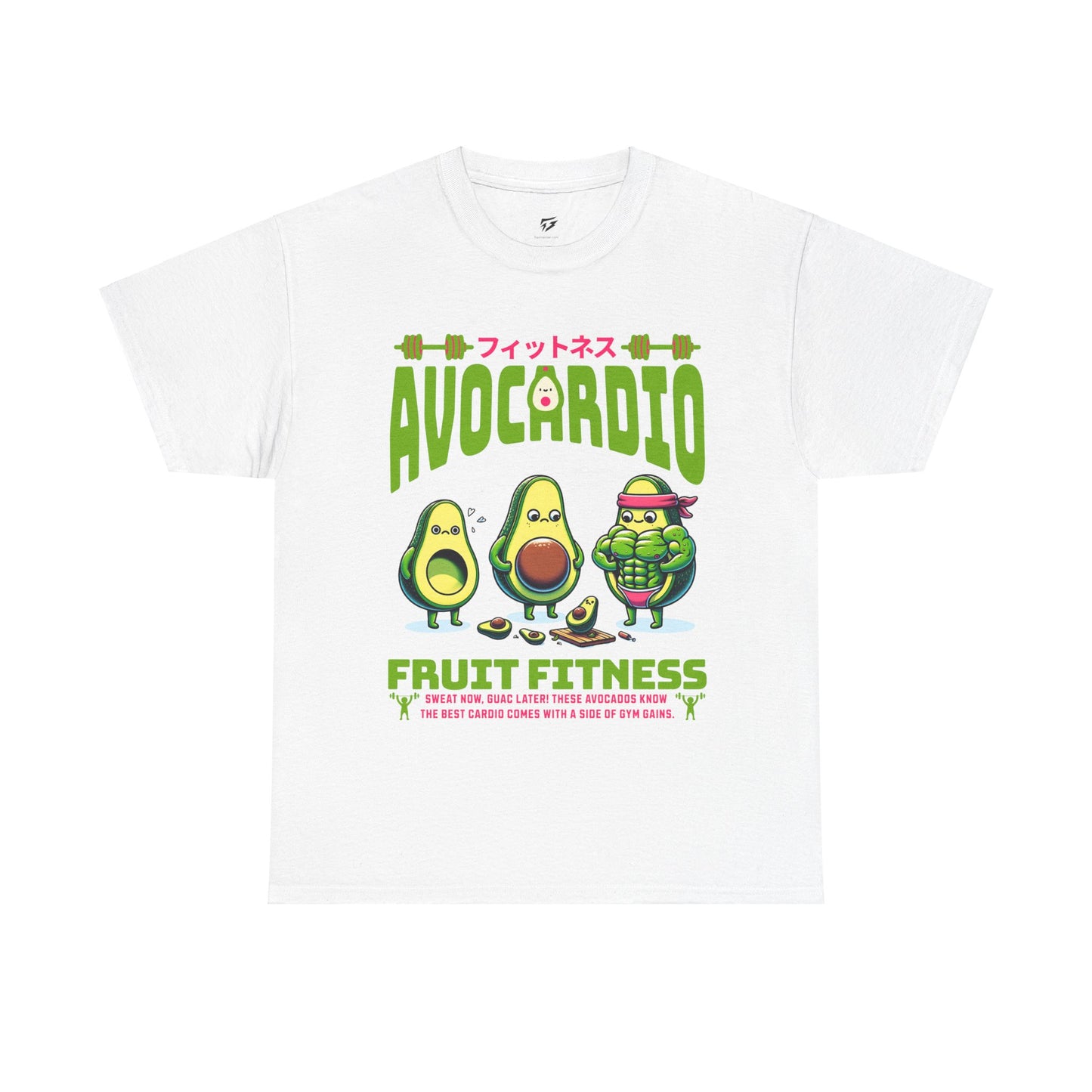 Avocardio Active Gym Shirt Avocado Fitness Graphic Tee