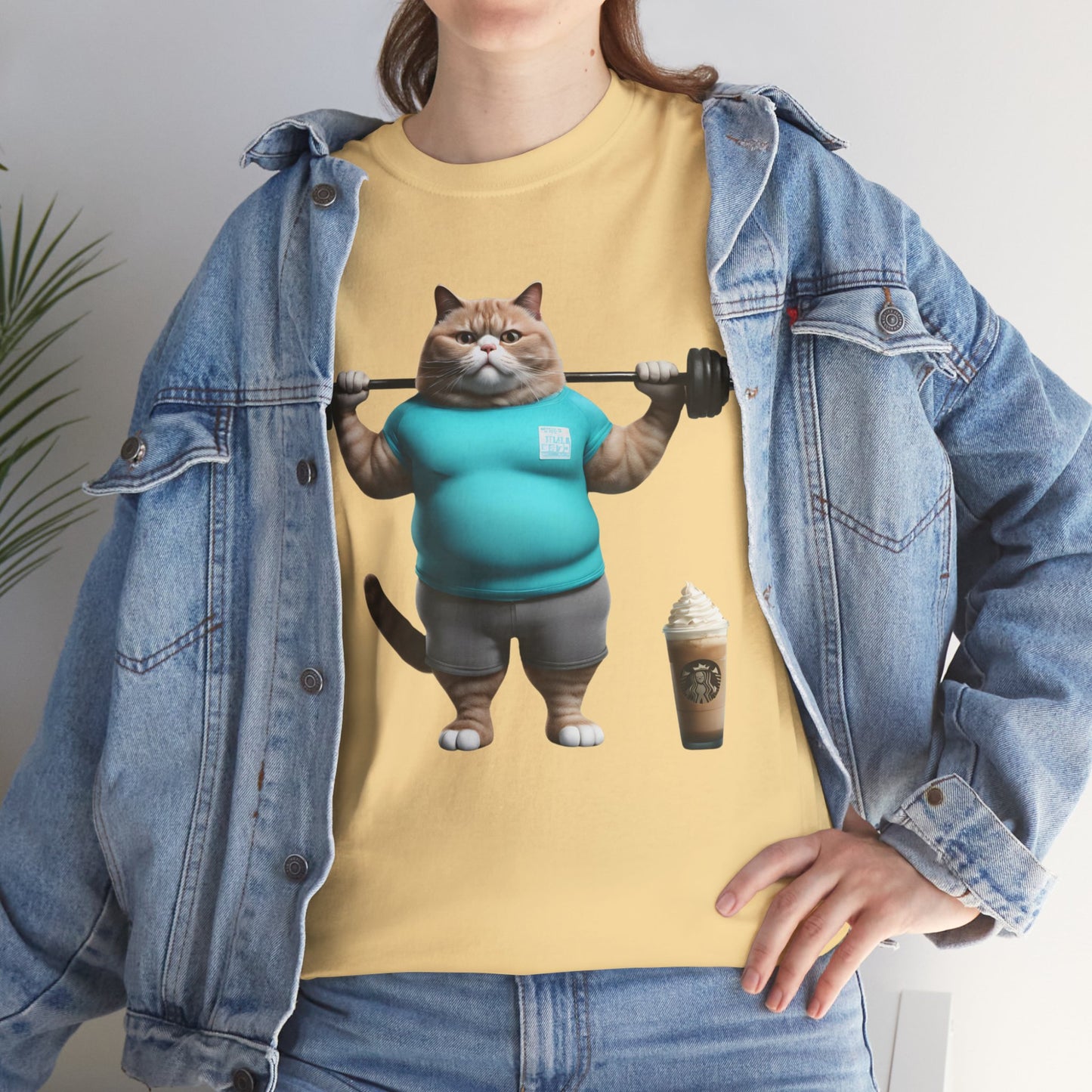 Funny Fat Cat Lifting - Flashlander Gym Shirt