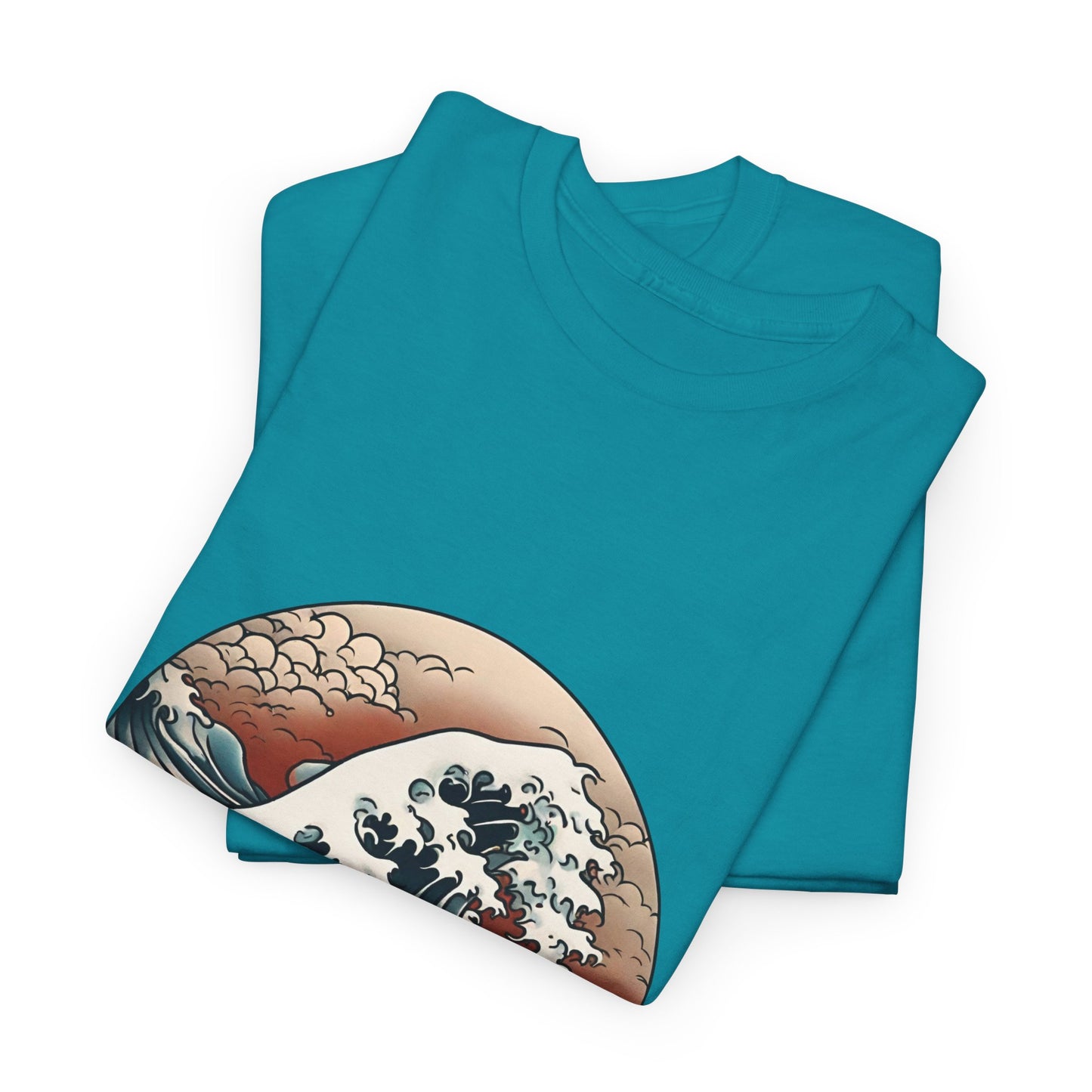 Japanese Sea Waves with Custom Japanese Name - Flashlander Gym Shirt