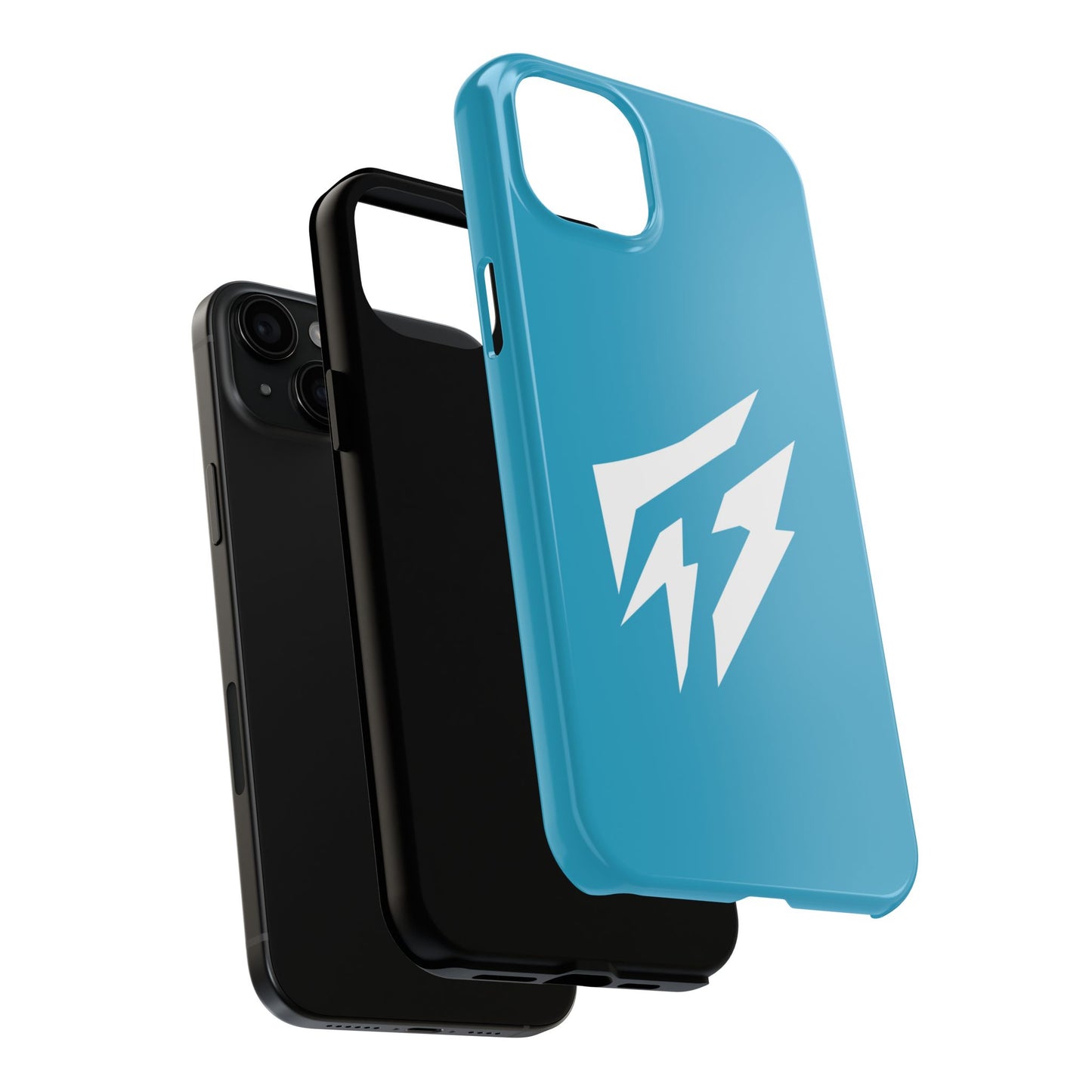 Flashlander Thunders Tough Phone Cases for all Iphone and Samsung Galaxy Blue Aqua Turquoise