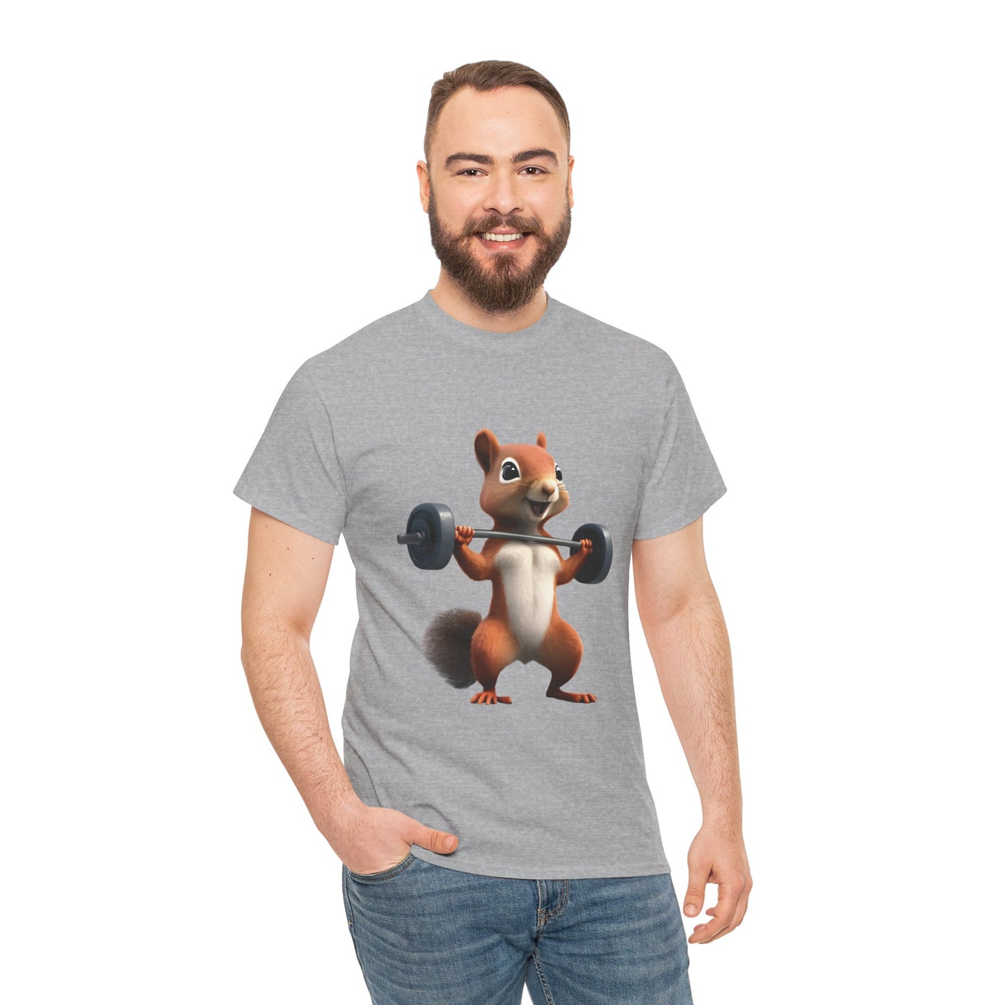 Squirrel Weightlifting Vintage Gym Shirt - Flashlander Graphic Tee